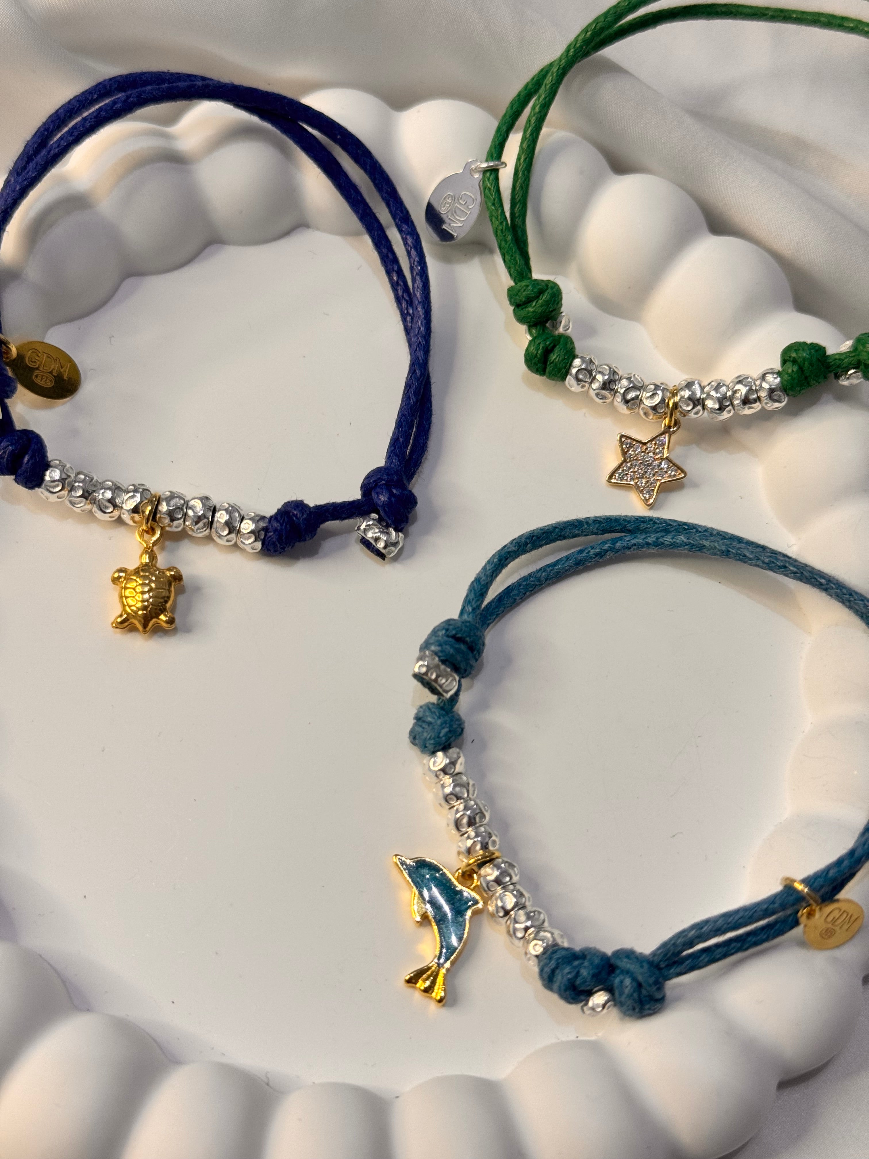 CREA IL TUO BRACCIALE CORDONCINO - charms rosa