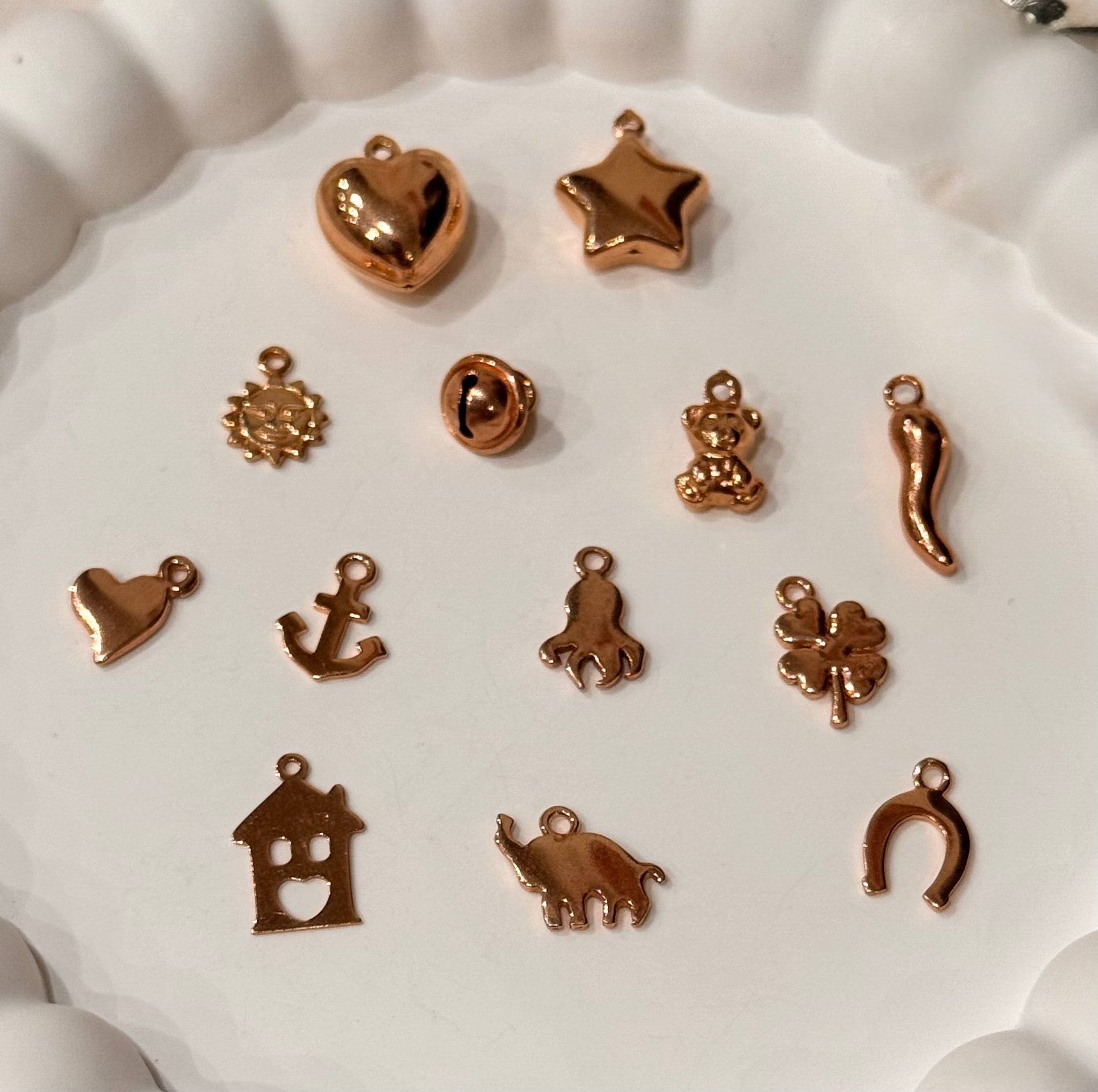 Crea il Tuo Bracciale - Charms Rosa e Oro