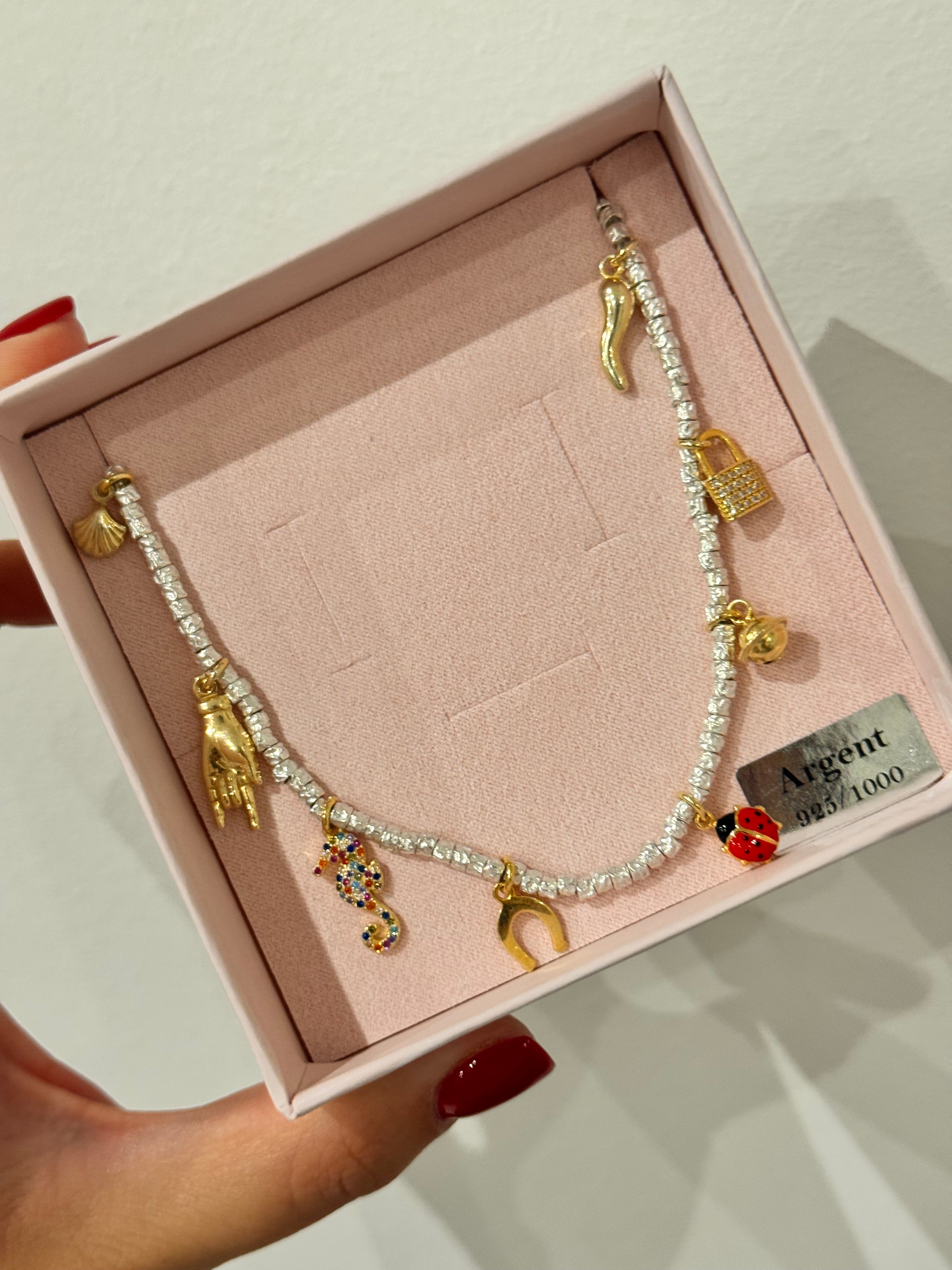 CREA LA TUA COLLANA GRANELLI - charms oro