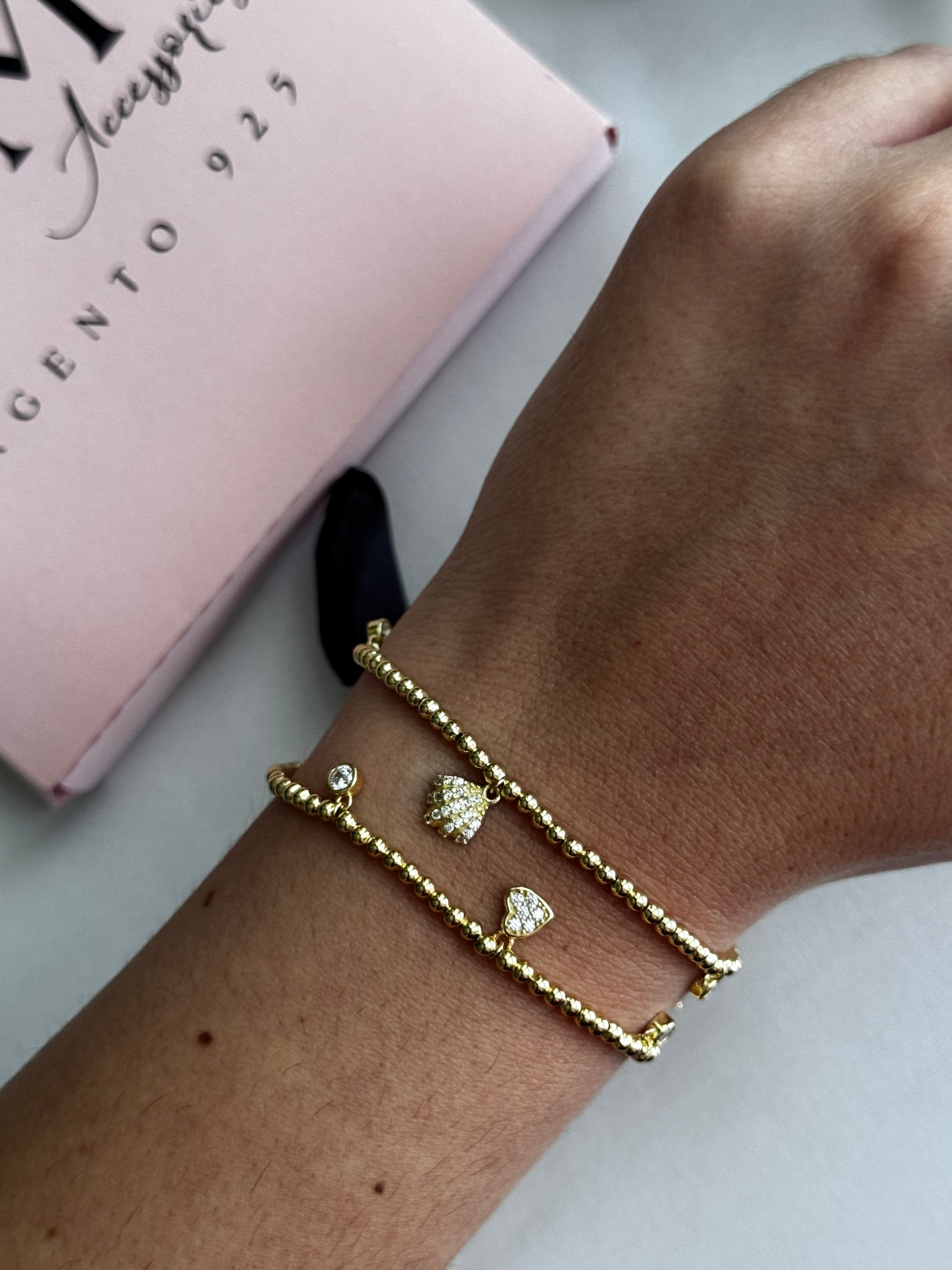 Bracciale Sfere e Charm