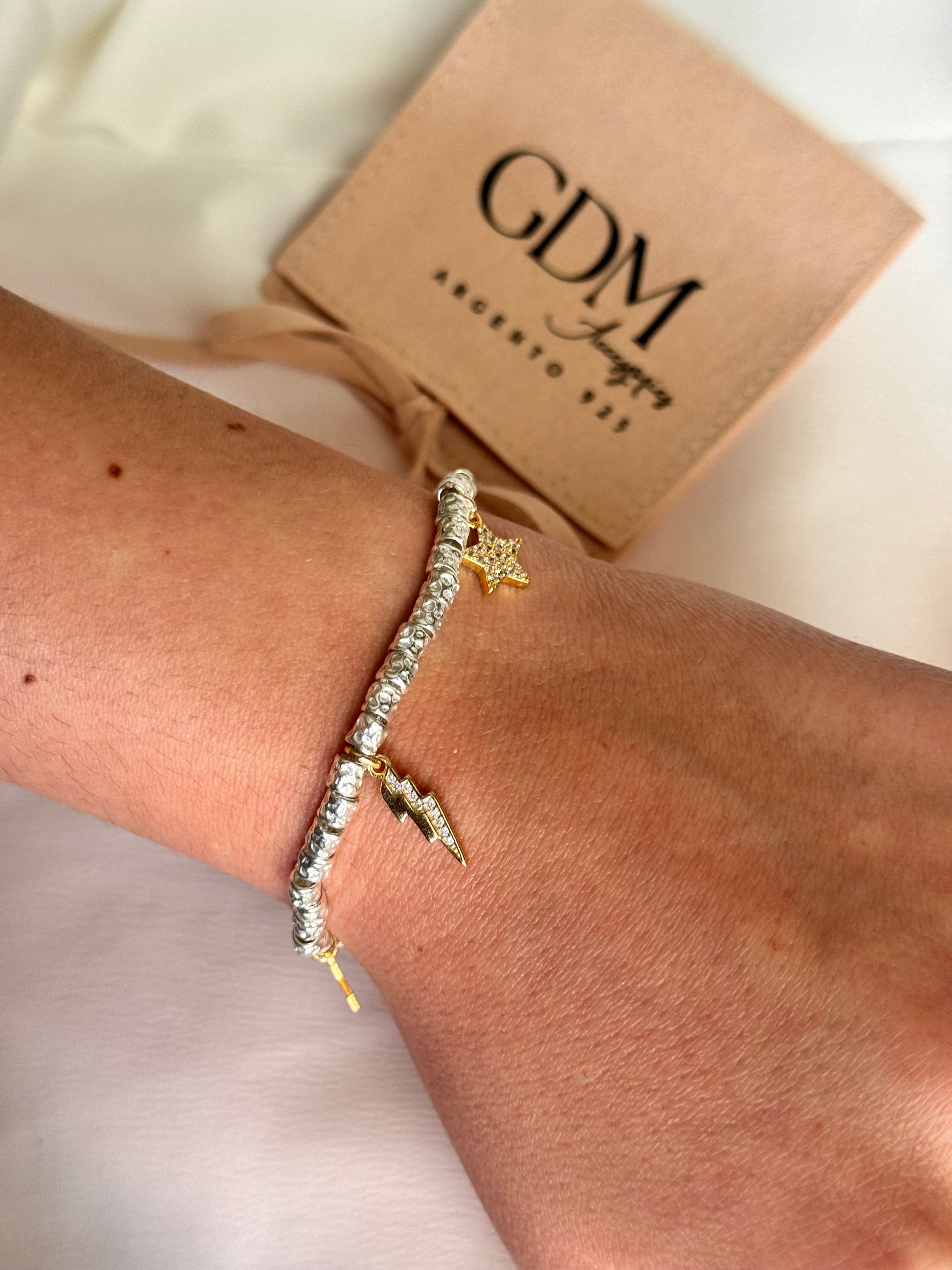 Bracciale Fulmine Stelle Gold