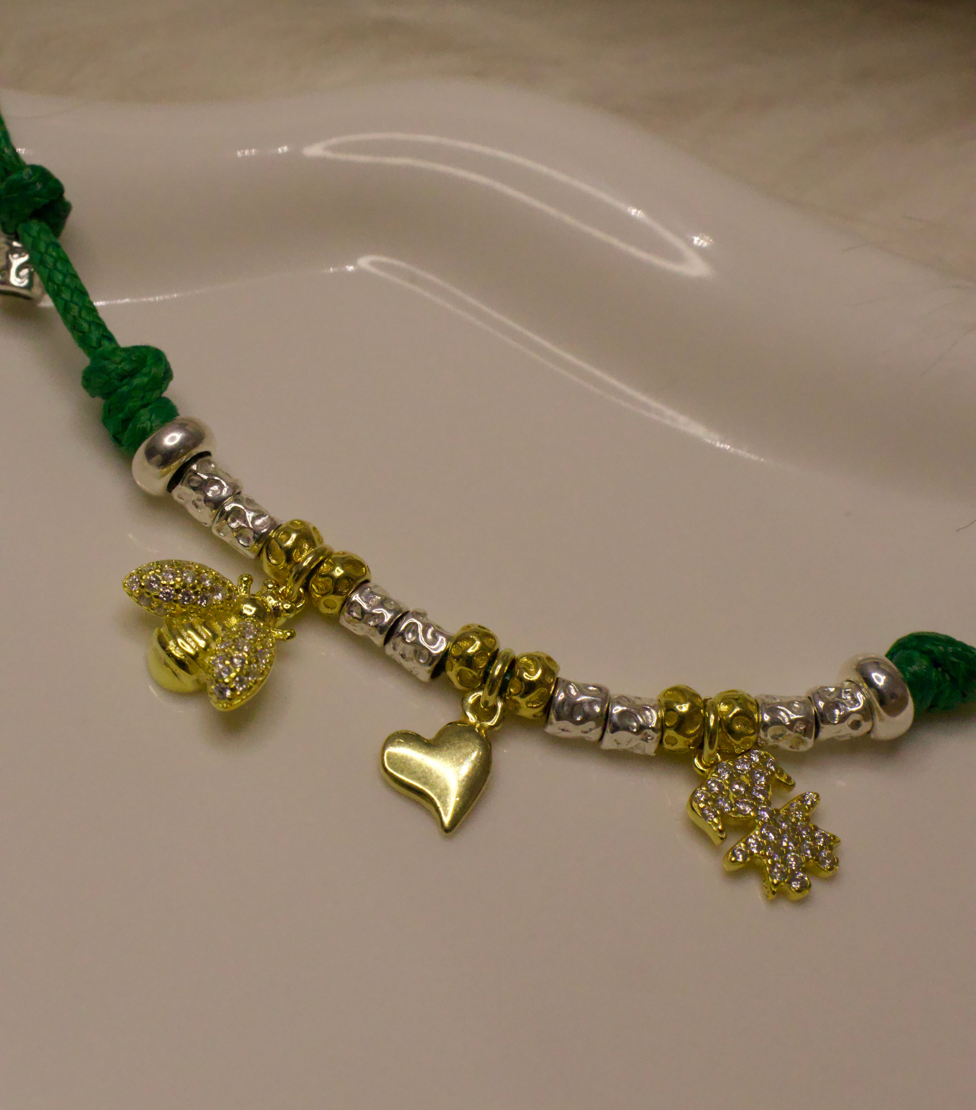 CREA LA TUA COLLANA CORDONCINO - Granelli e Charms Oro