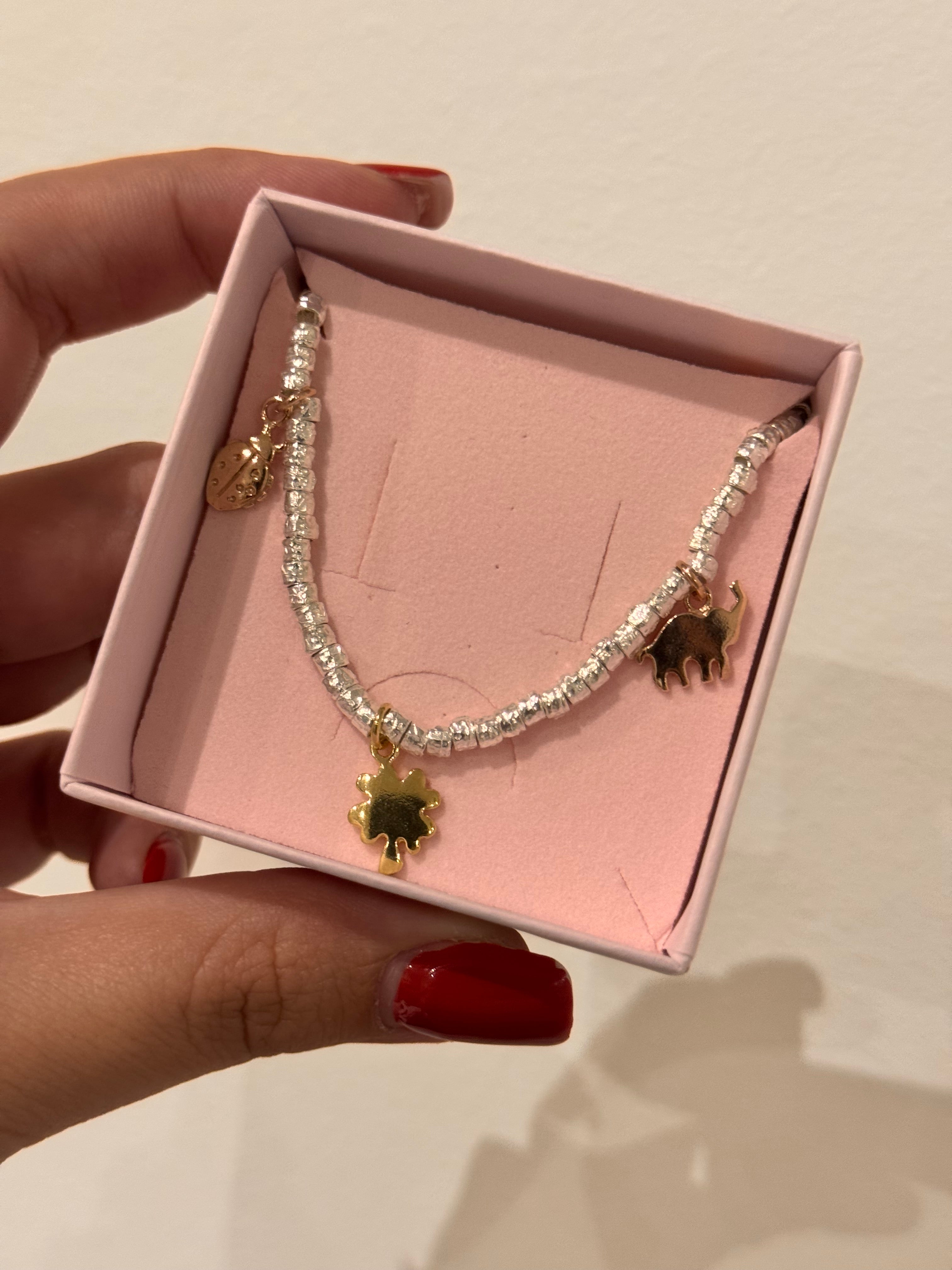 Bracciale Charm Rosa Gold Elefantino