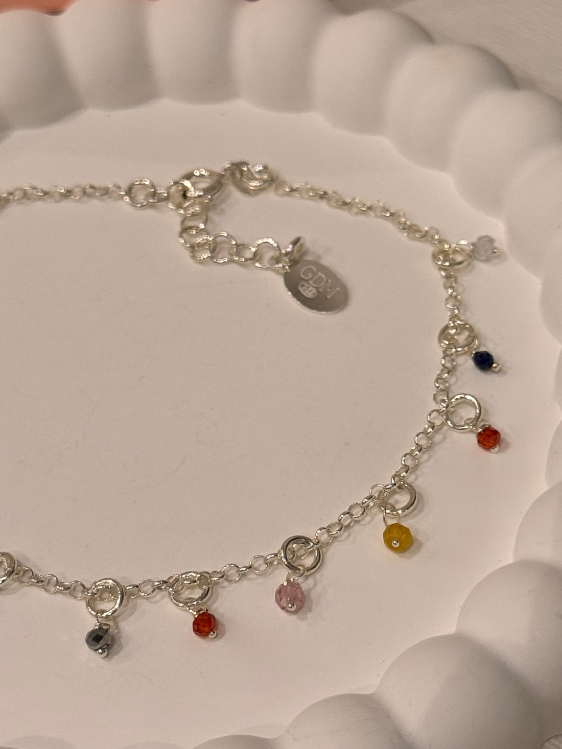 Cavigliera Cristallini di Zirconia Multicolor