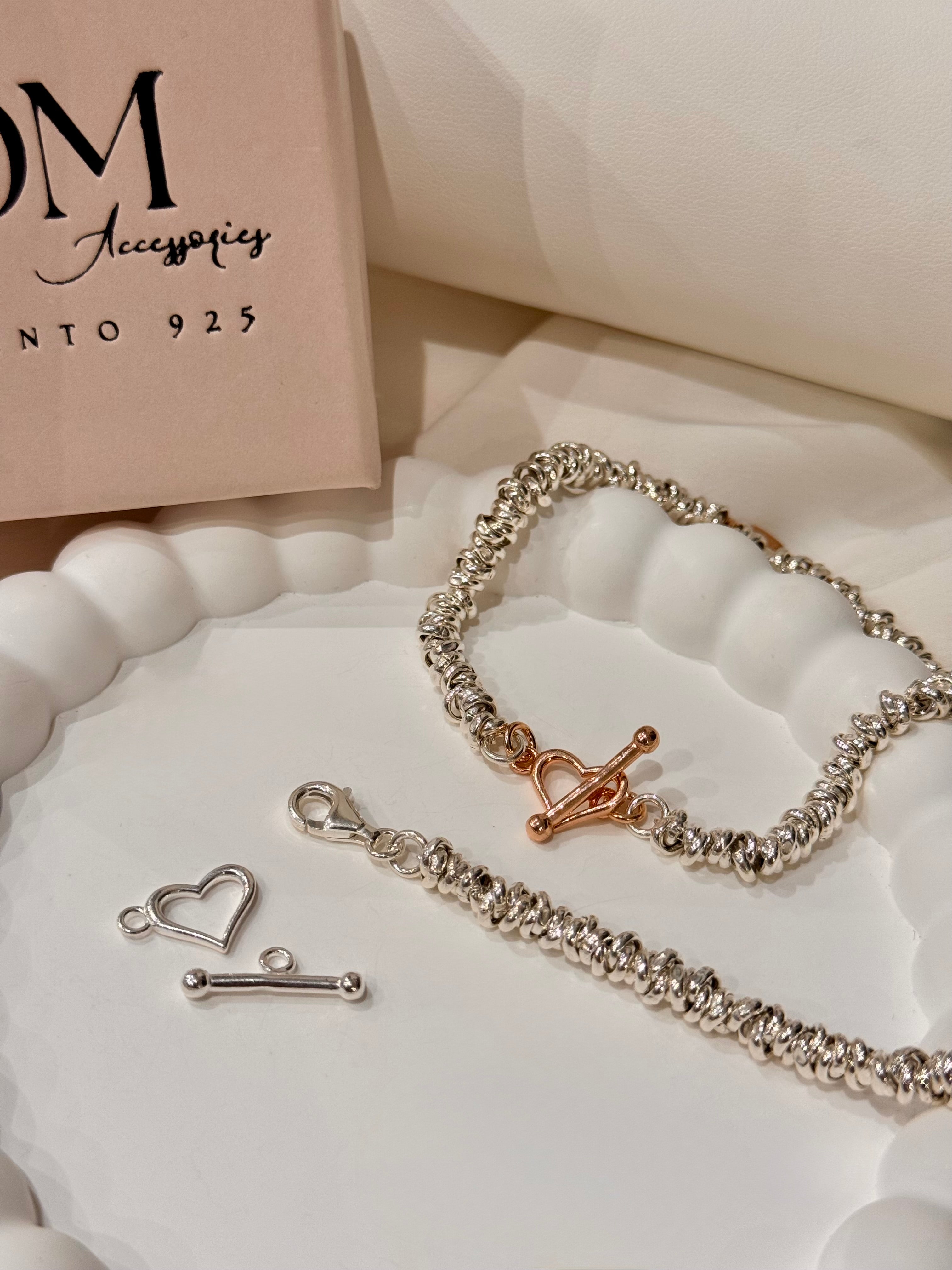 Crea il tuo Bracciale Intreccio - Charms Rosa