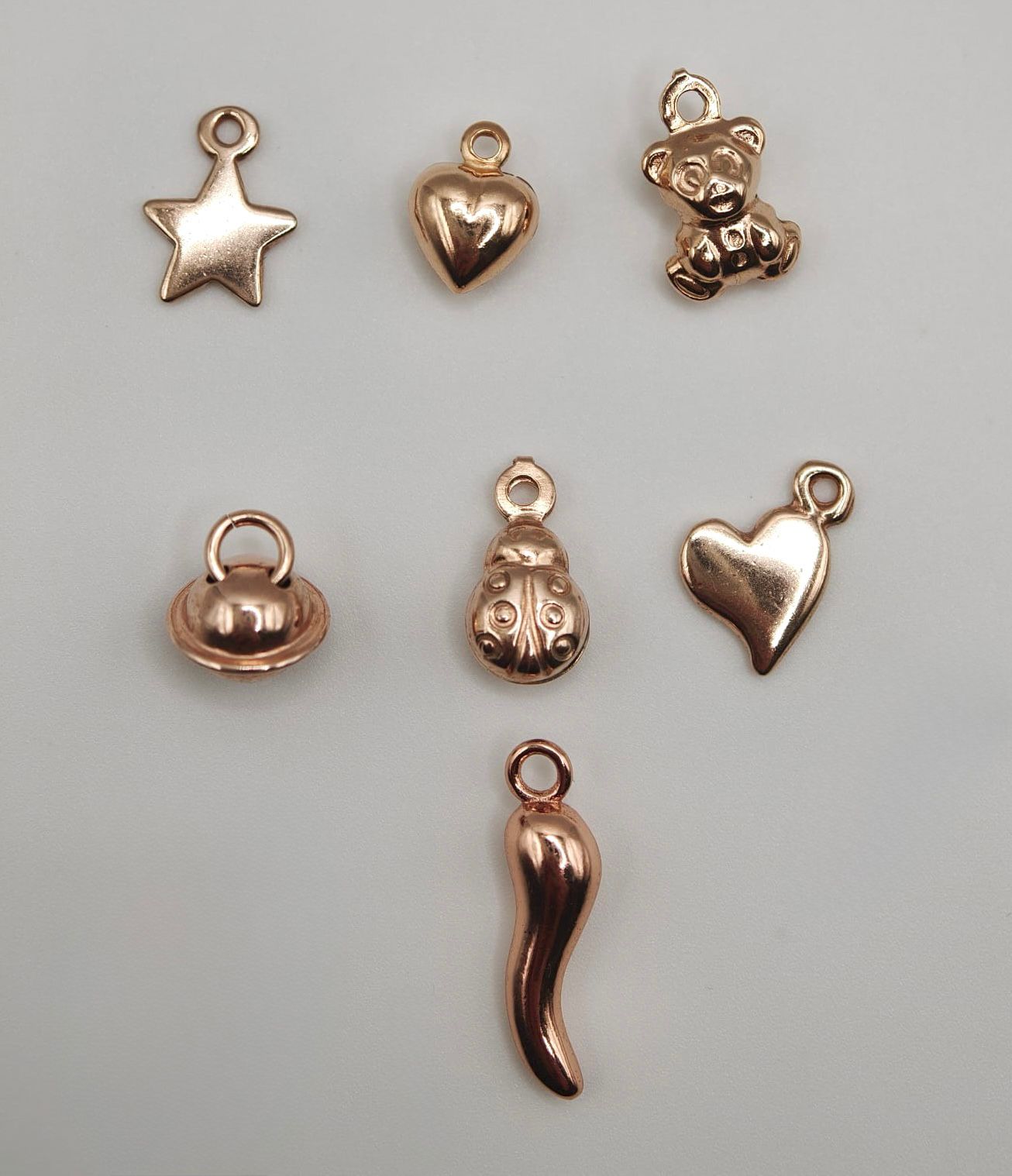 CREA IL TUO CORDONCINO - GRANELLI E CHARMS ROSA