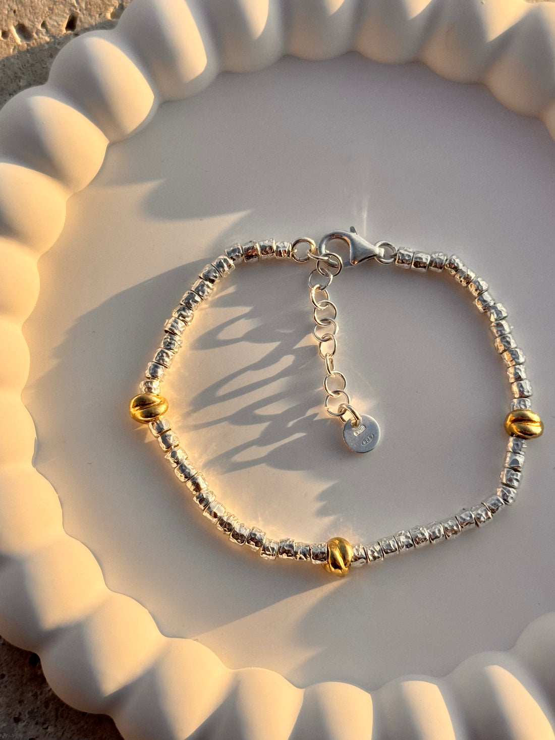 Bracciale Granelli e Nodini Oro