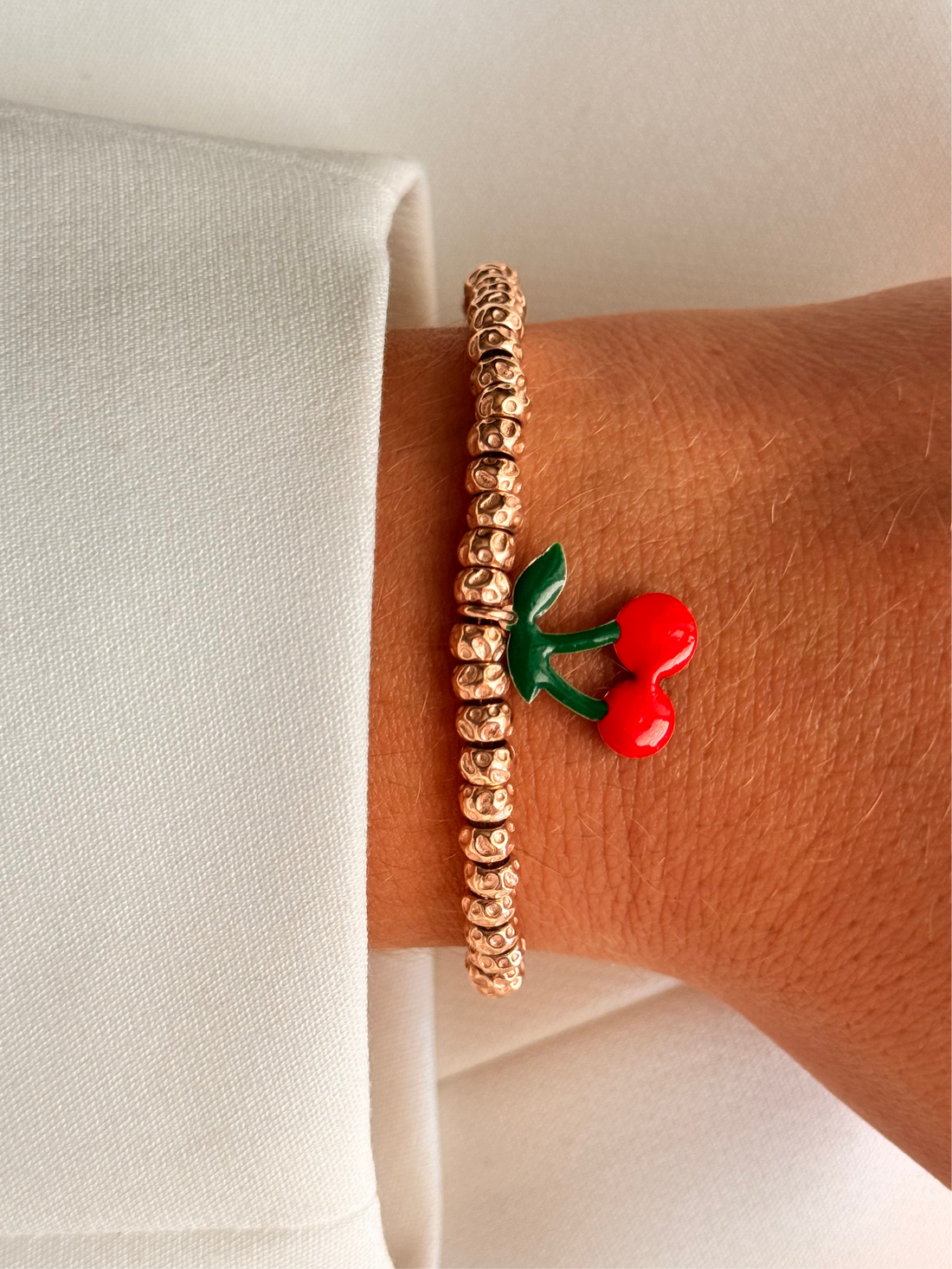 Crea il tuo Bracciale Granelli Bombati e Tondeggianti ROSA