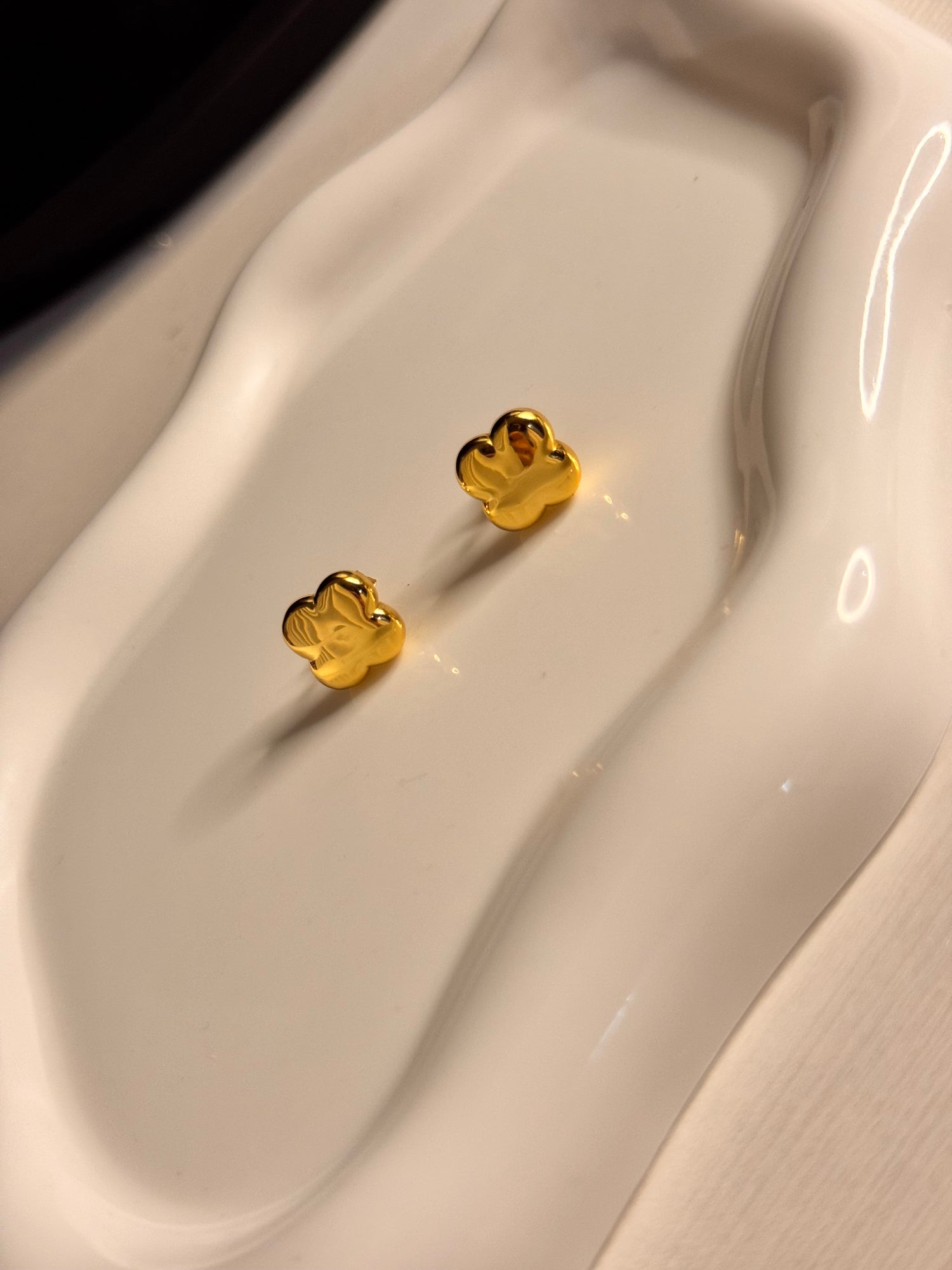 Orecchini Quadrifoglio Dorato