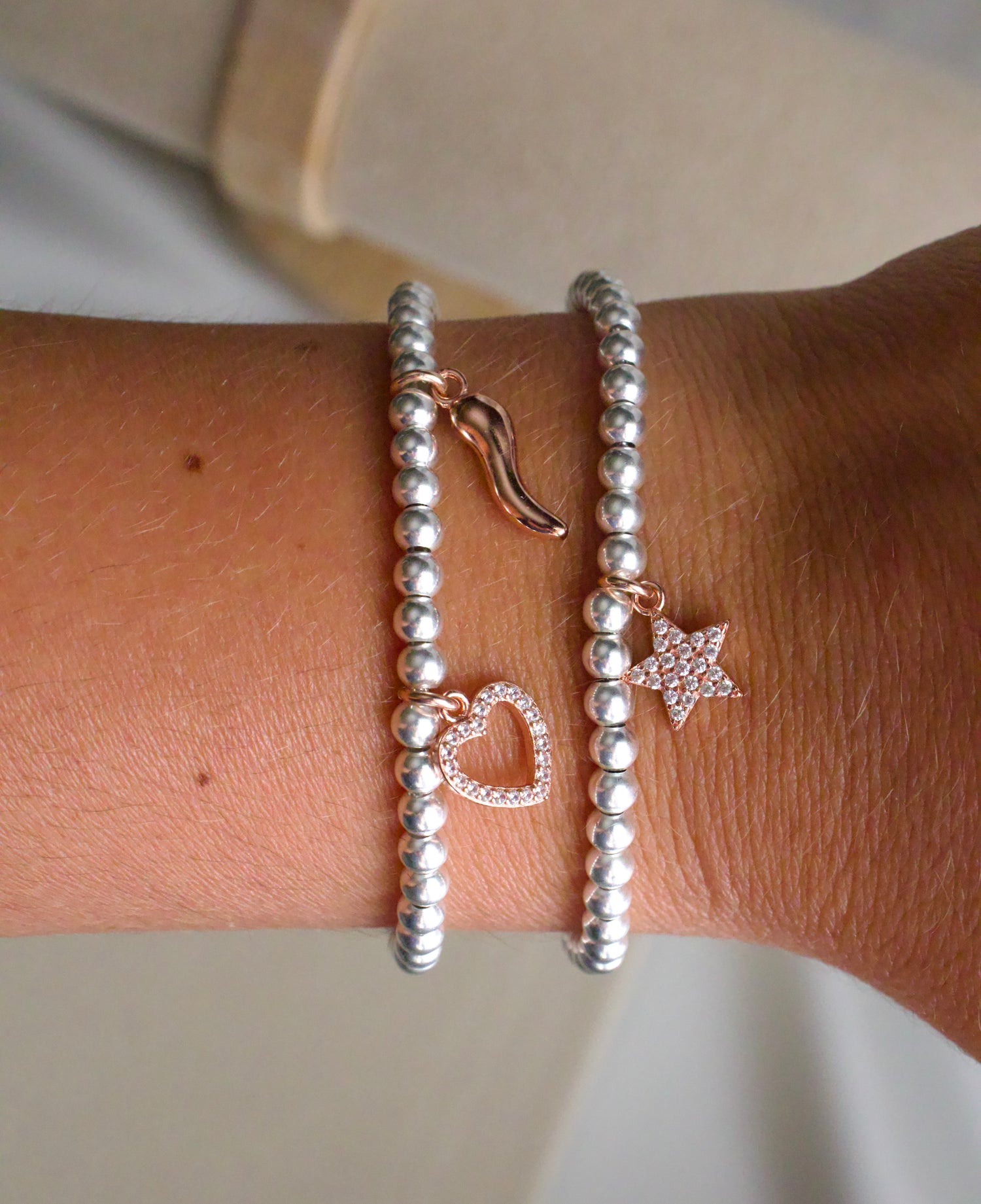 Crea il tuo Bracciale Sfere - Charms Rosa