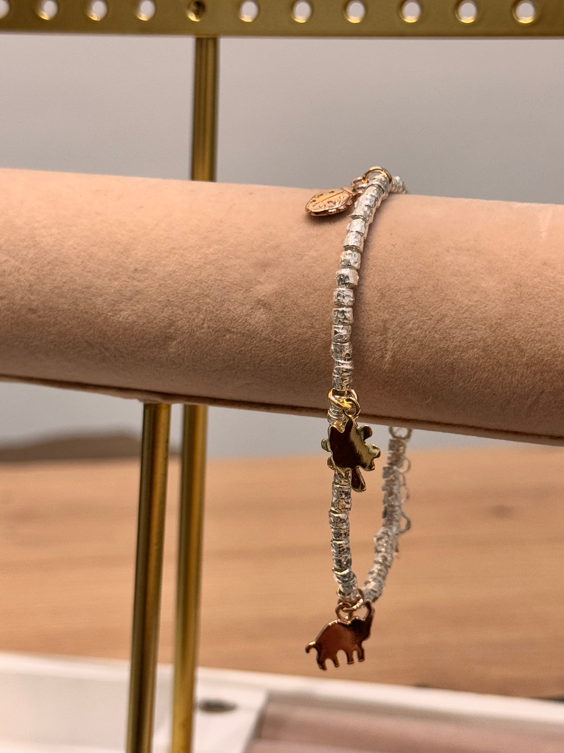 Bracciale Charm Rosa Gold Elefantino