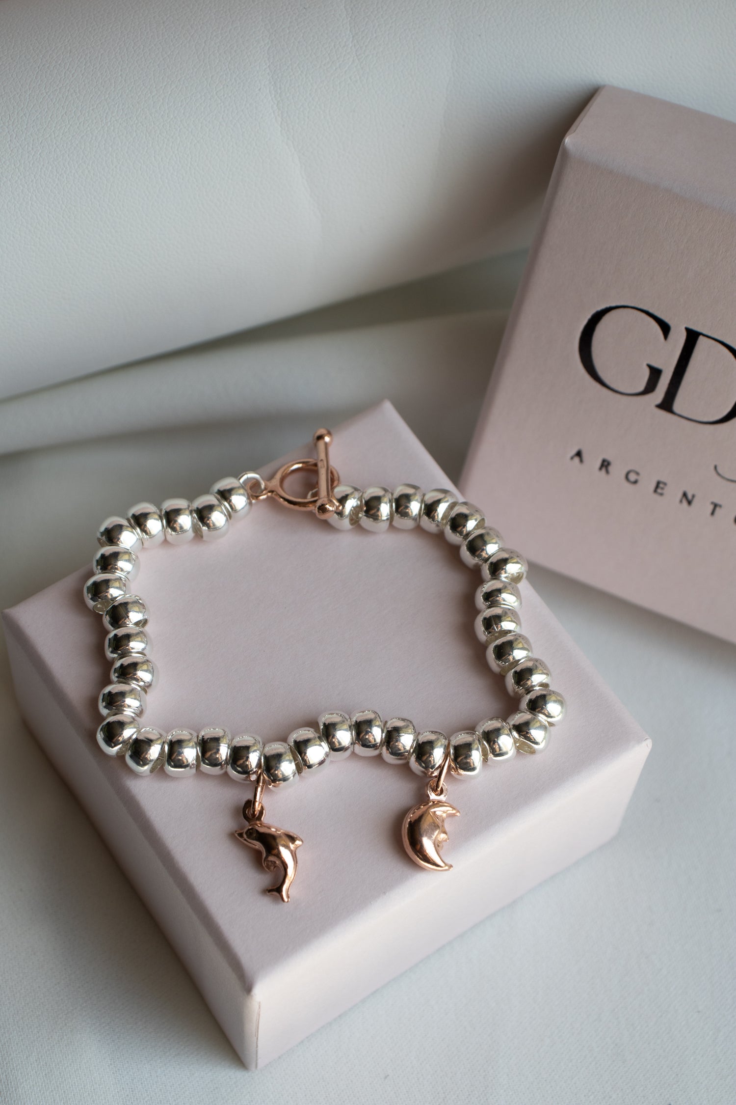 CREA IL TUO BRACCIALE RONDELLE BOMBATE - Charms Rosa