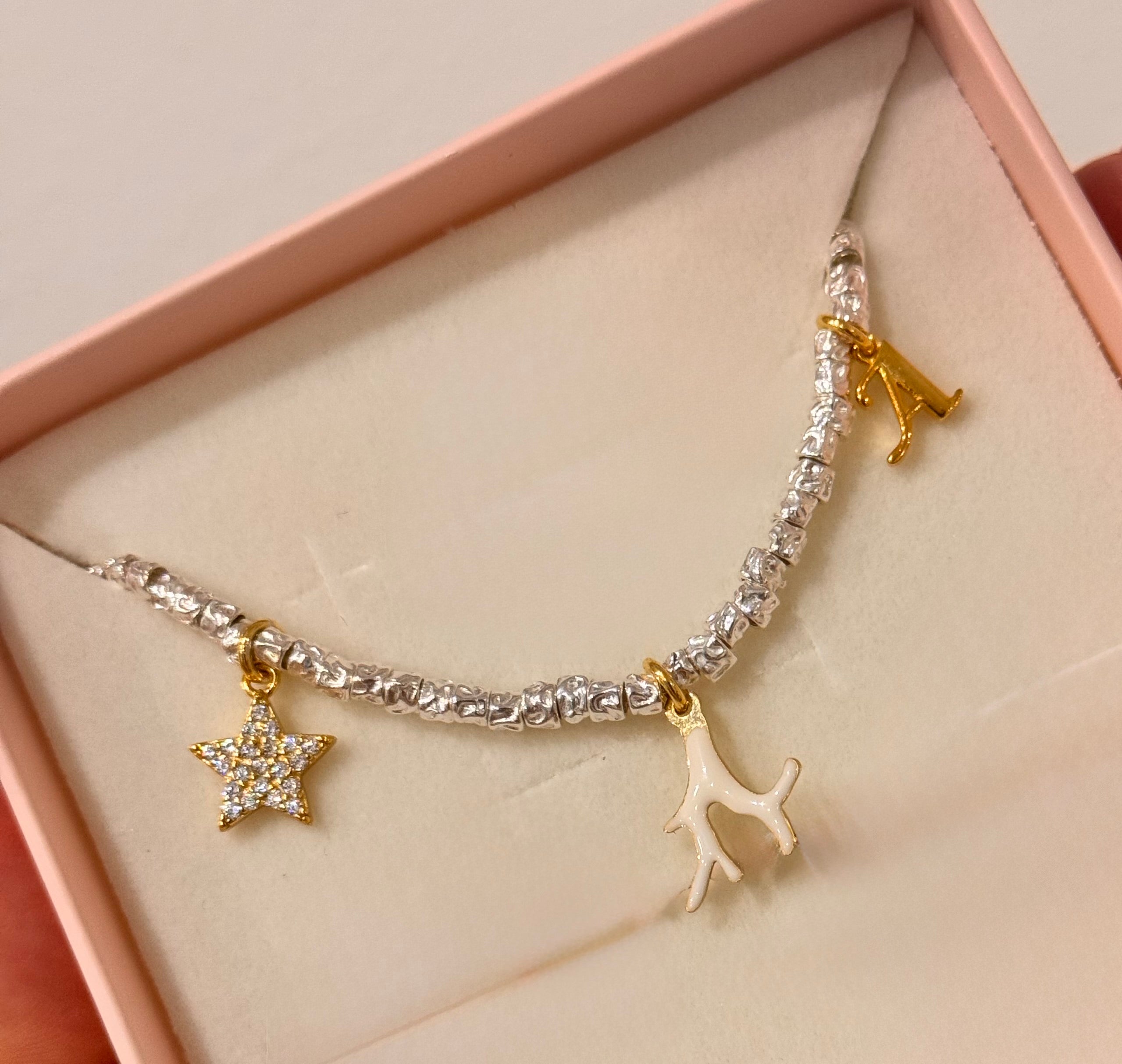 CREA IL TUO BRACCIALE GRANELLI - charms oro