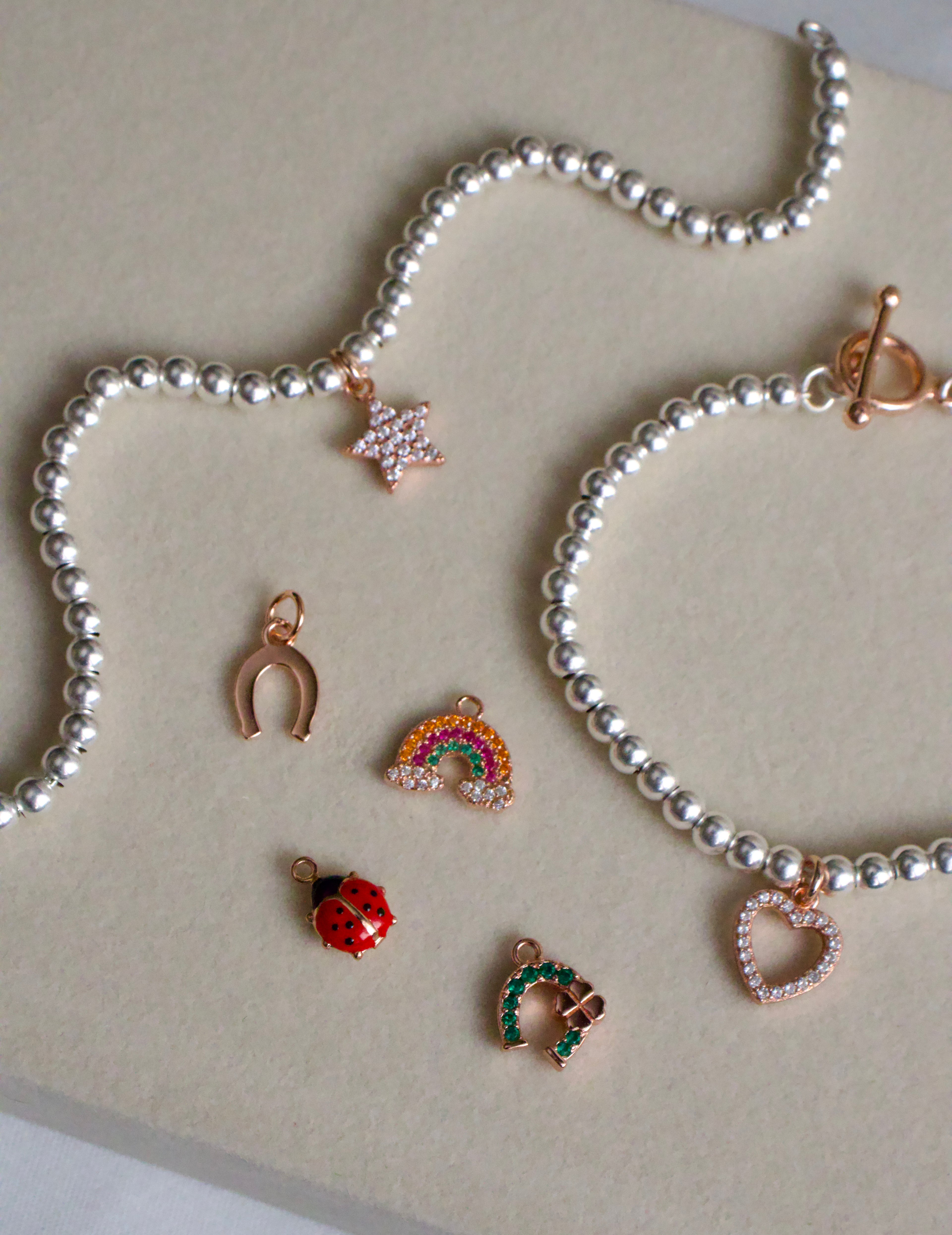 Crea il tuo Bracciale Sfere - Charms Rosa