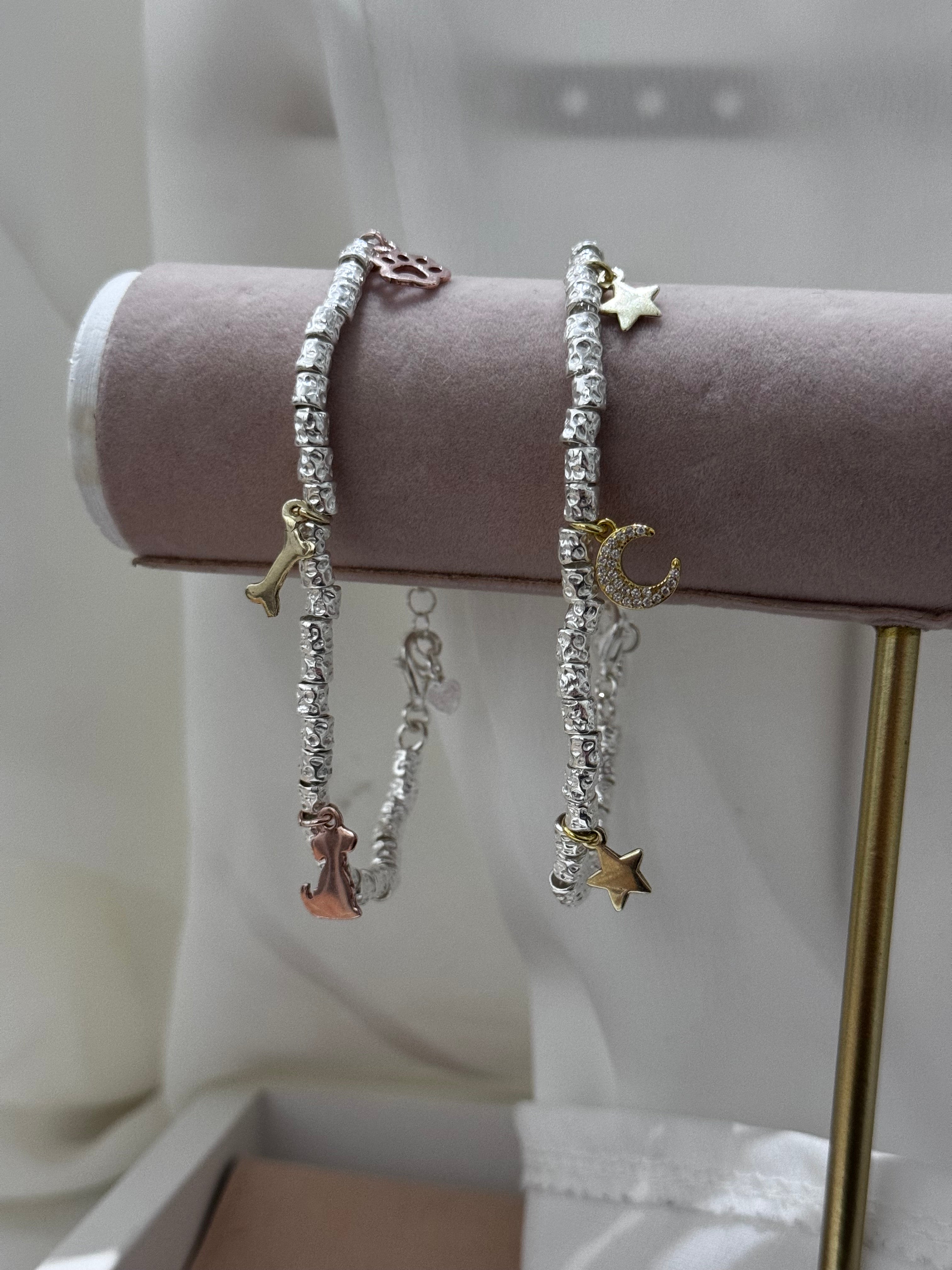 Bracciale Granelli e Charm