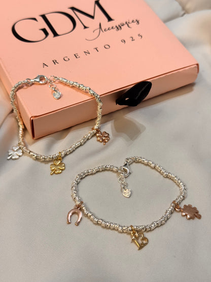 Bracciale Charm Rosa Gold