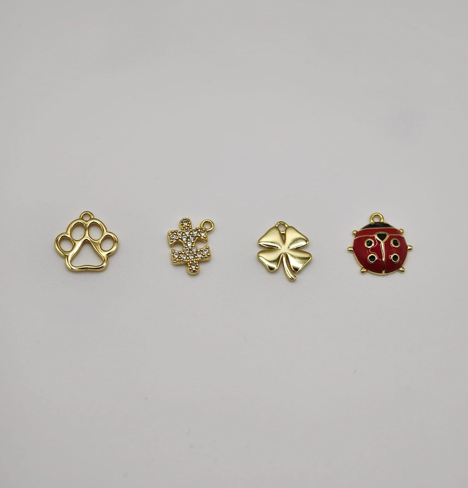 Collana Granelli Bombati Argento e Oro e Charms