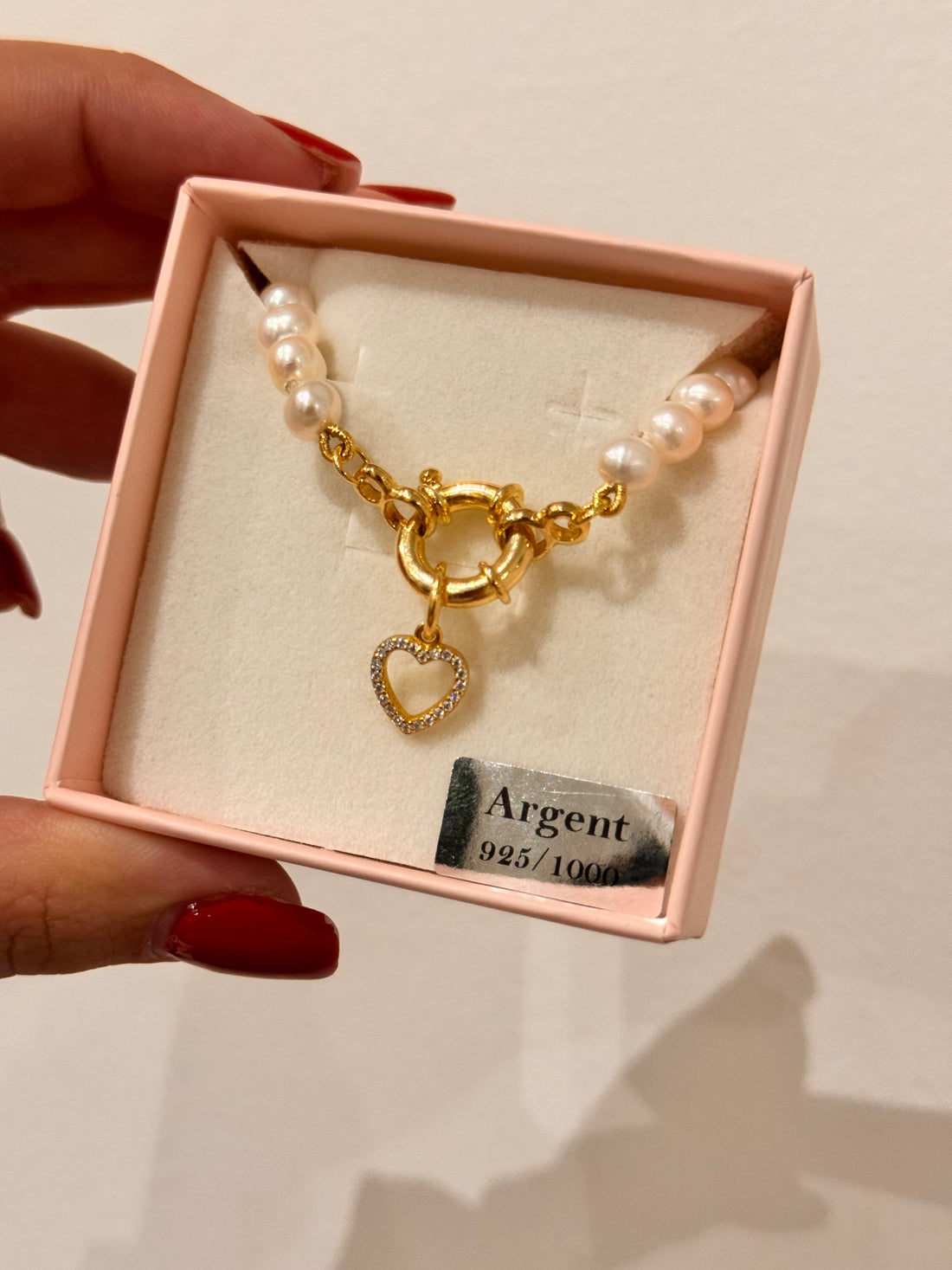 Bracciale Perle e Cuore