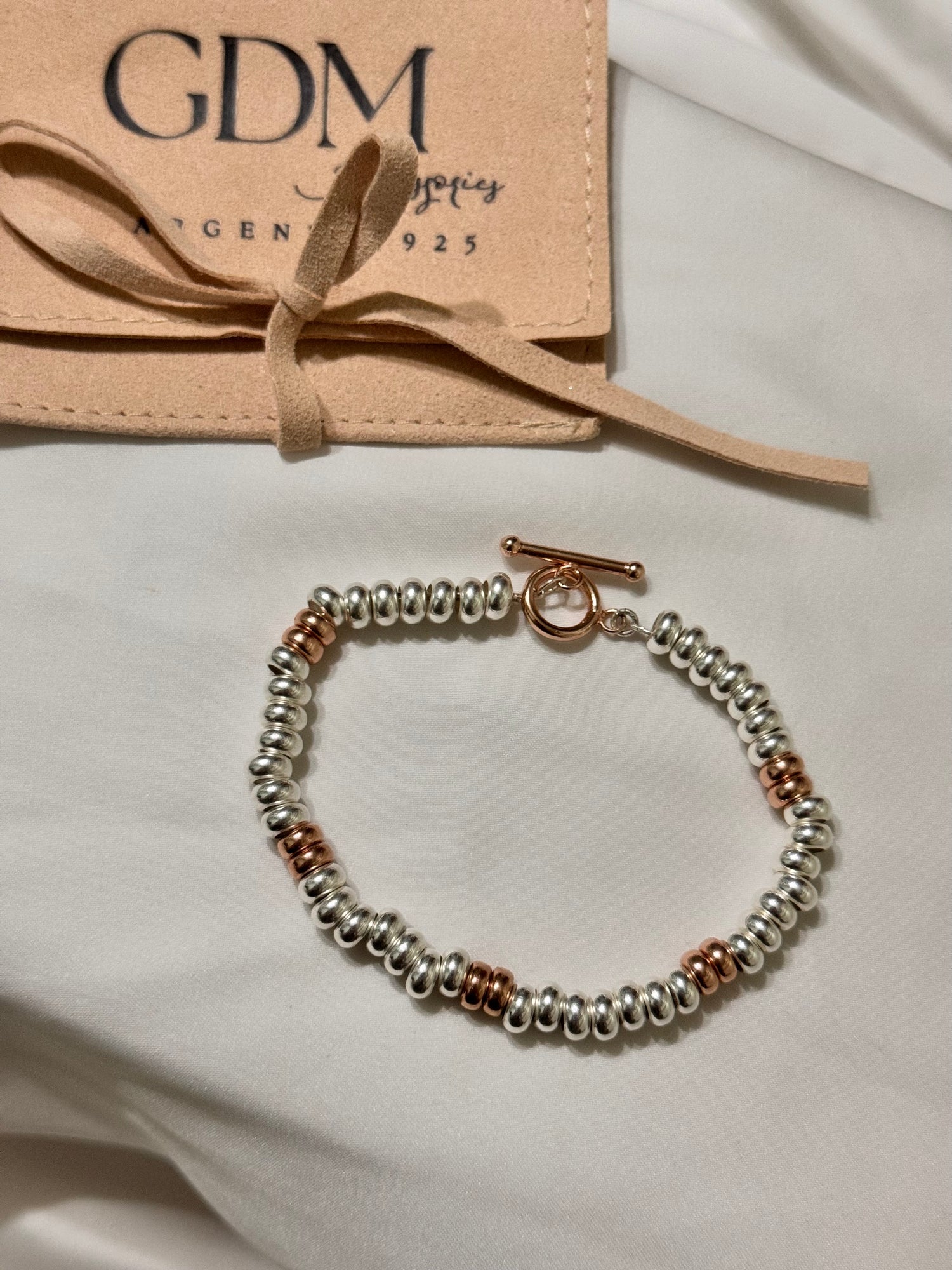 Bracciale Rondelle Bicolore