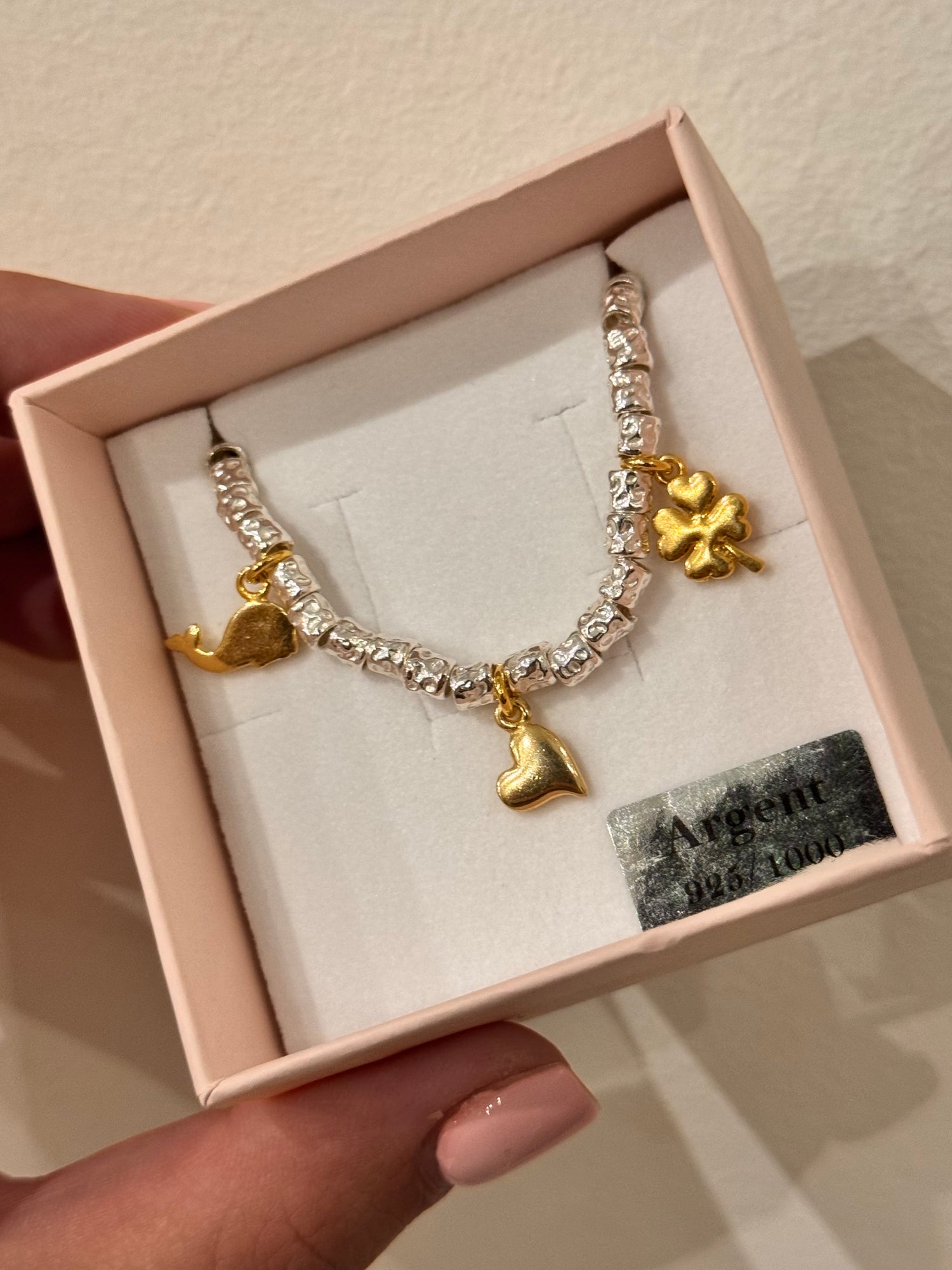 CREA IL TUO BRACCIALE GRANELLI MAXI - charms oro