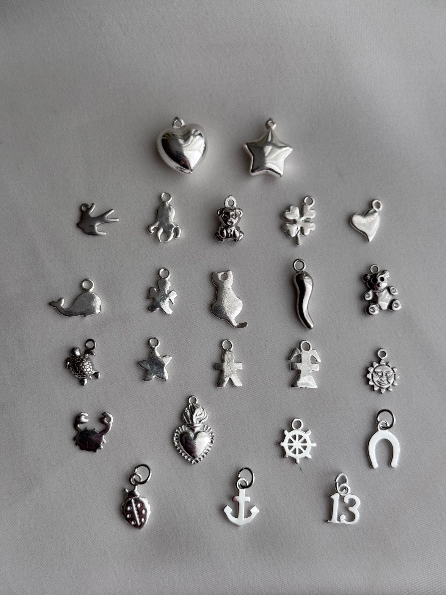 Crea il Tuo Bracciale Granelli - CHARM ARGENTATI