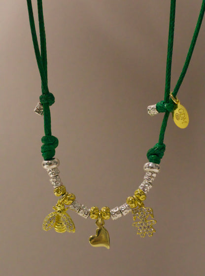 CREA LA TUA COLLANA CORDONCINO - Granelli e Charms Oro
