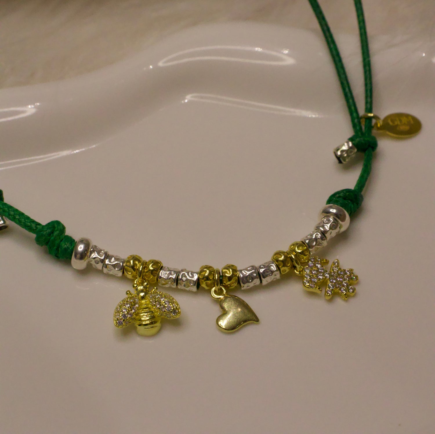 CREA LA TUA COLLANA CORDONCINO - Granelli e Charms Oro