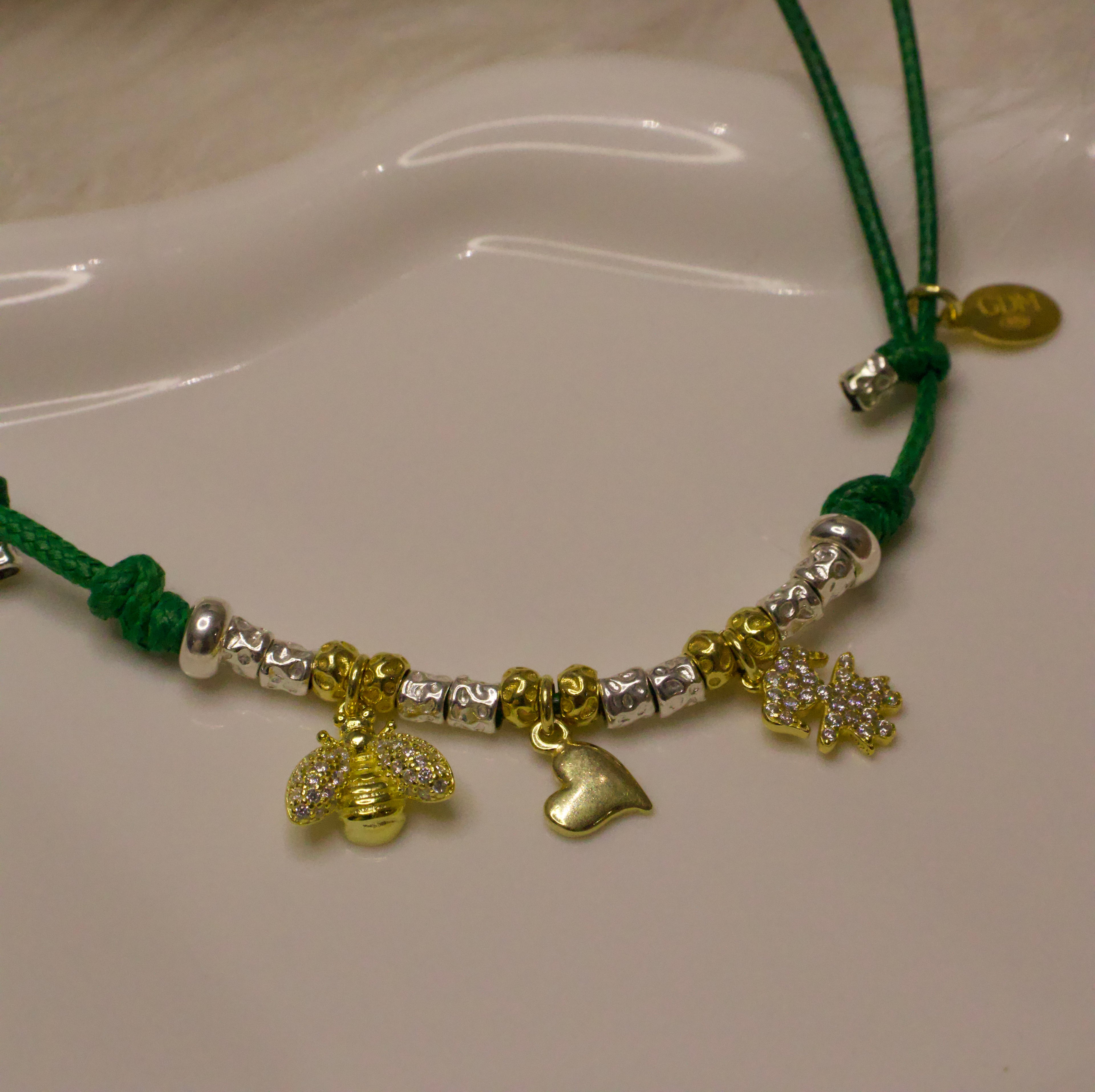 CREA LA TUA COLLANA CORDONCINO - Granelli e Charms Oro