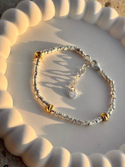 Bracciale Granelli e Nodini Oro