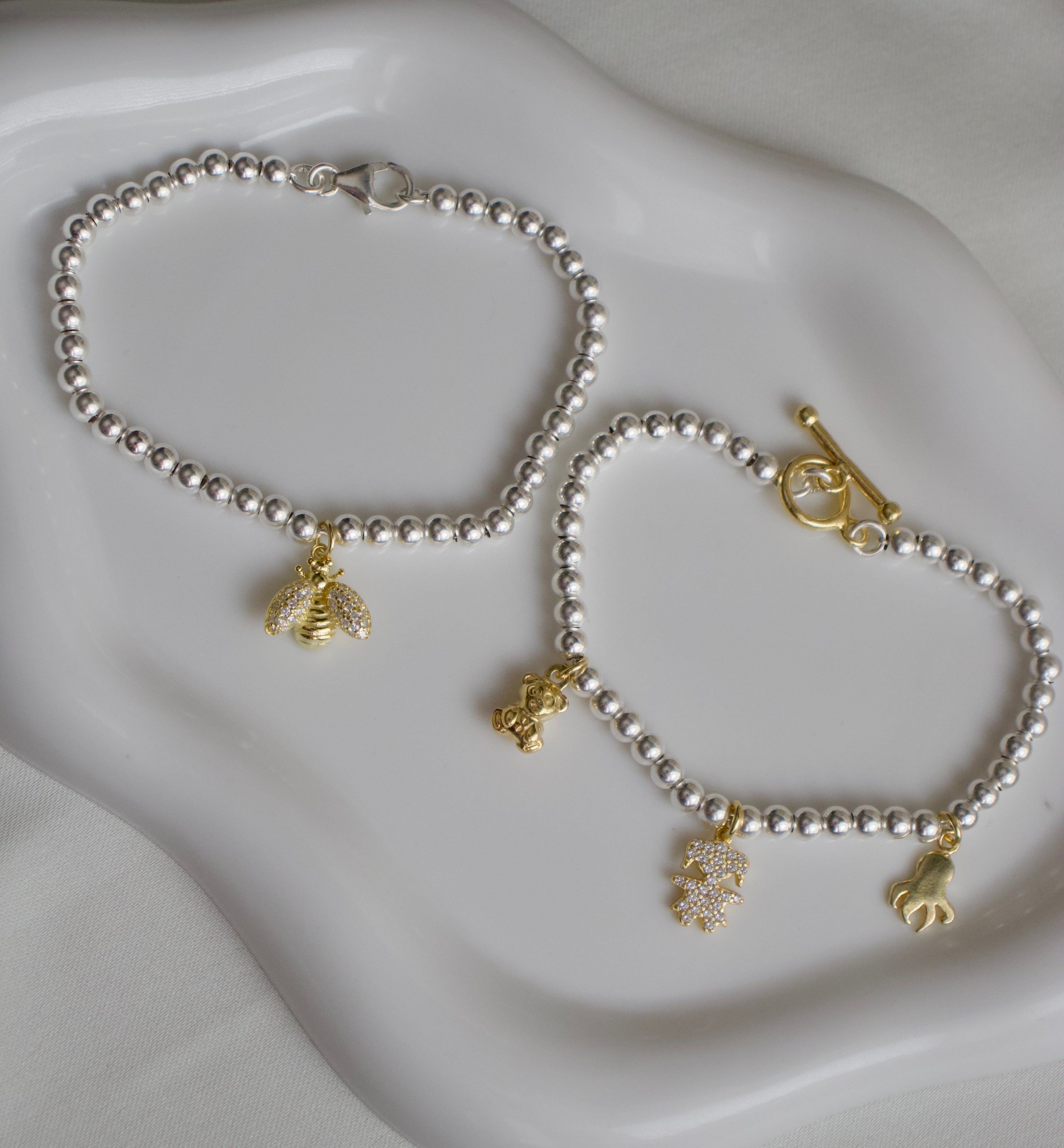 Crea il tuo Bracciale Sfere - Charms Oro