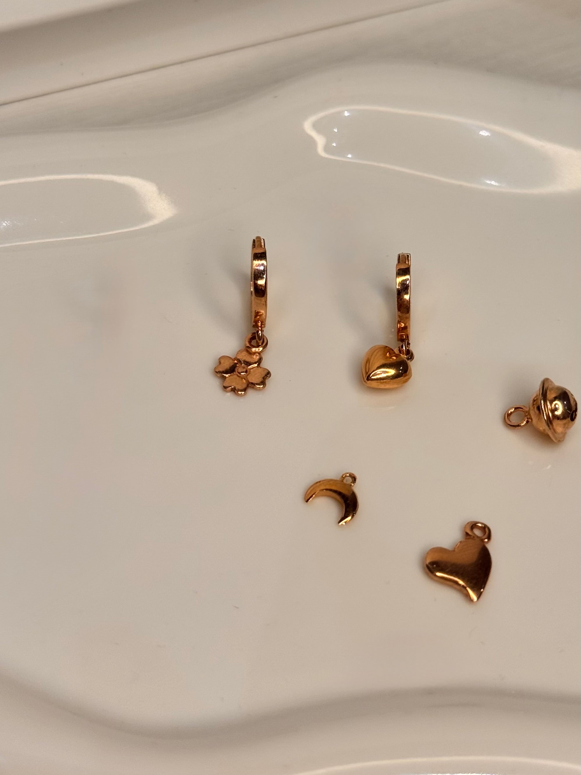 Crea il Tuo Orecchino - Charms Rosa