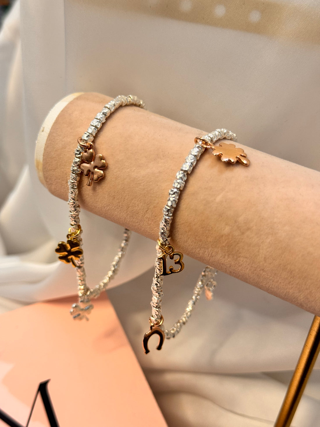 Bracciale Charm Rosa Gold