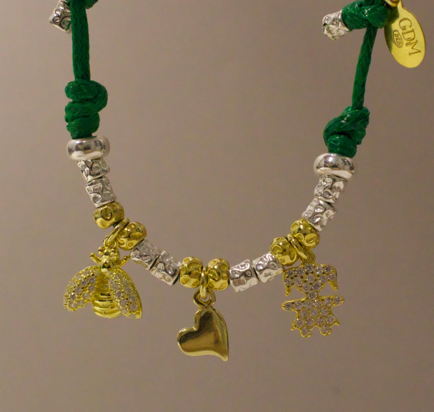 CREA LA TUA COLLANA CORDONCINO - Granelli e Charms Oro