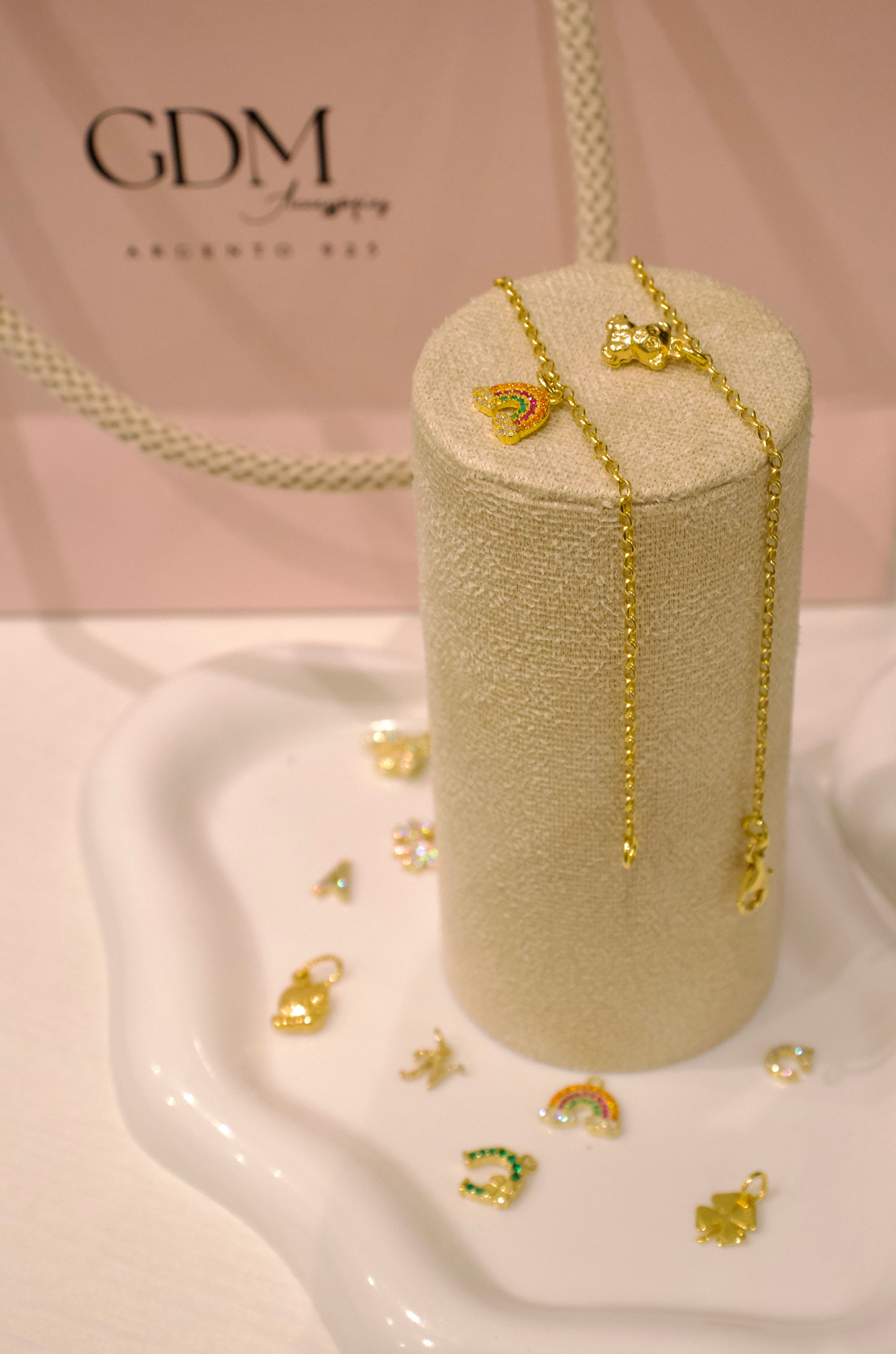 Crea il Tuo Bracciale Catenina e Charm Oro