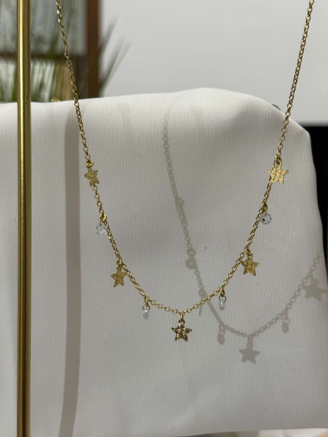 Collana in argento 925 Gold con ciondoli.
