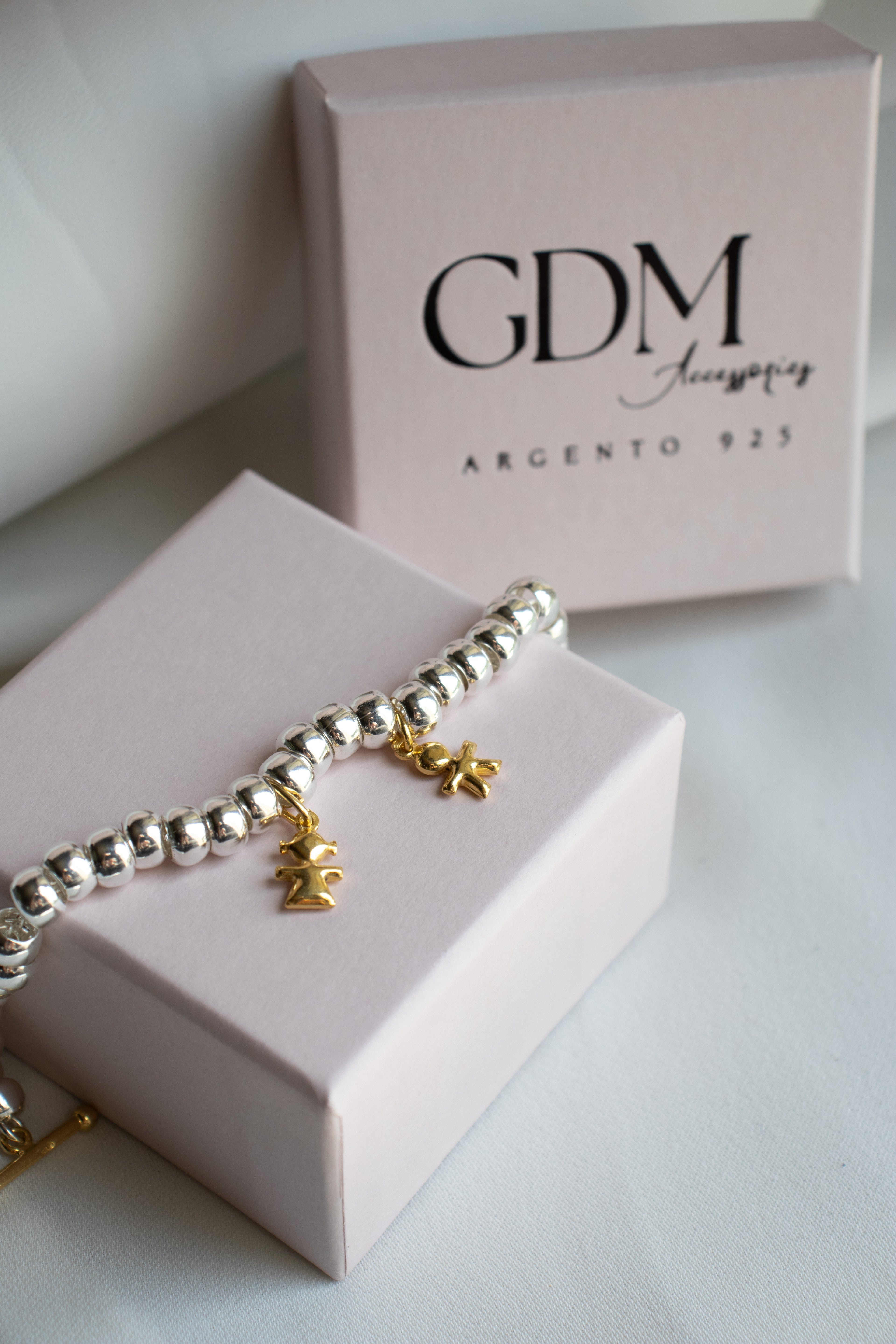 CREA IL TUO BRACCIALE RONDELLE BOMBATE - Charms Oro