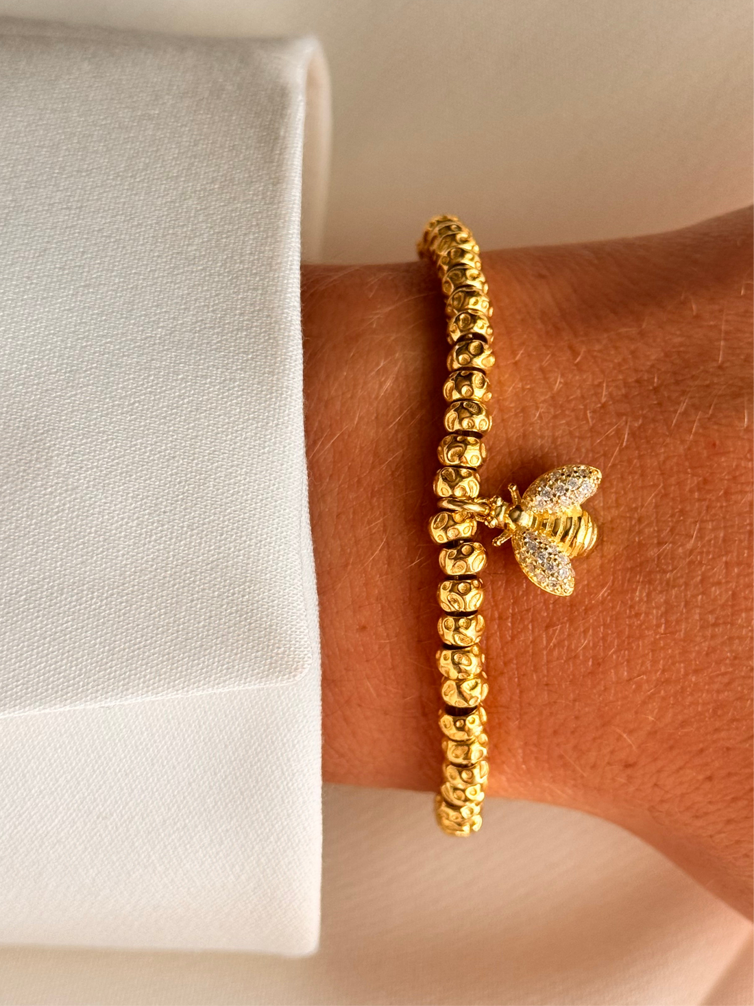 Crea il tuo Bracciale Granelli Bombati e Tondeggianti ORO