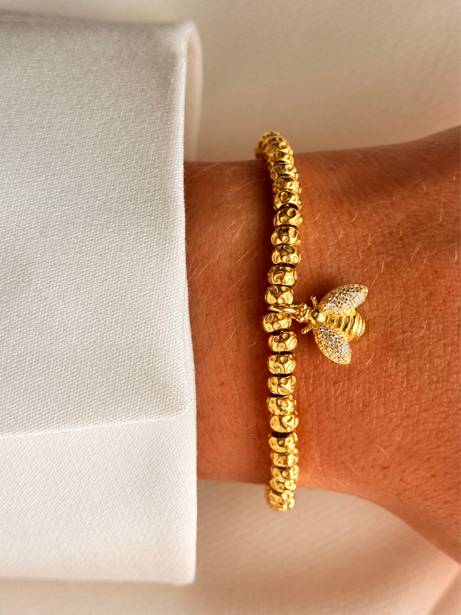 Crea il tuo Bracciale Granelli Bombati e Tondeggianti ORO