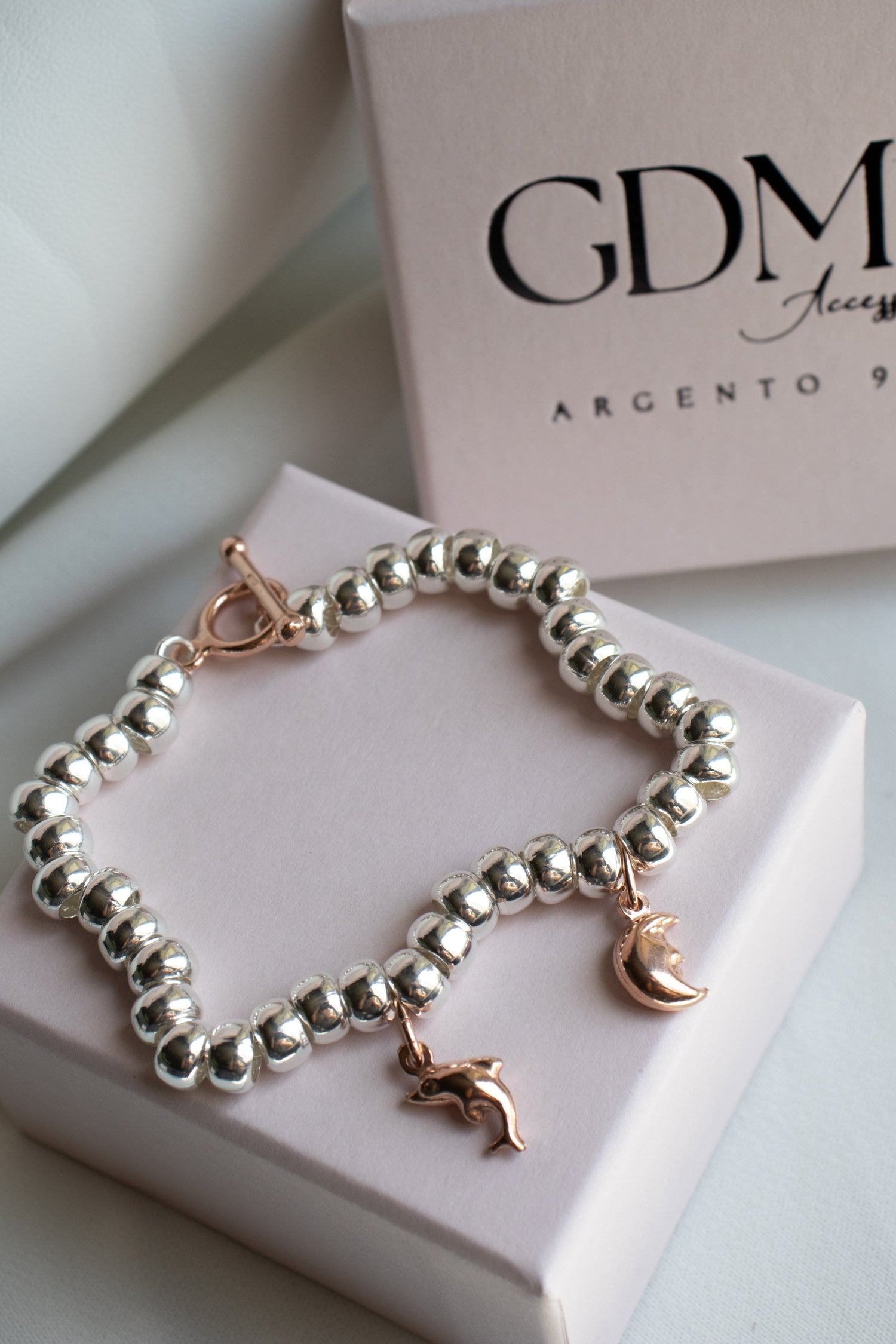 CREA IL TUO BRACCIALE RONDELLE BOMBATE - Charms Rosa