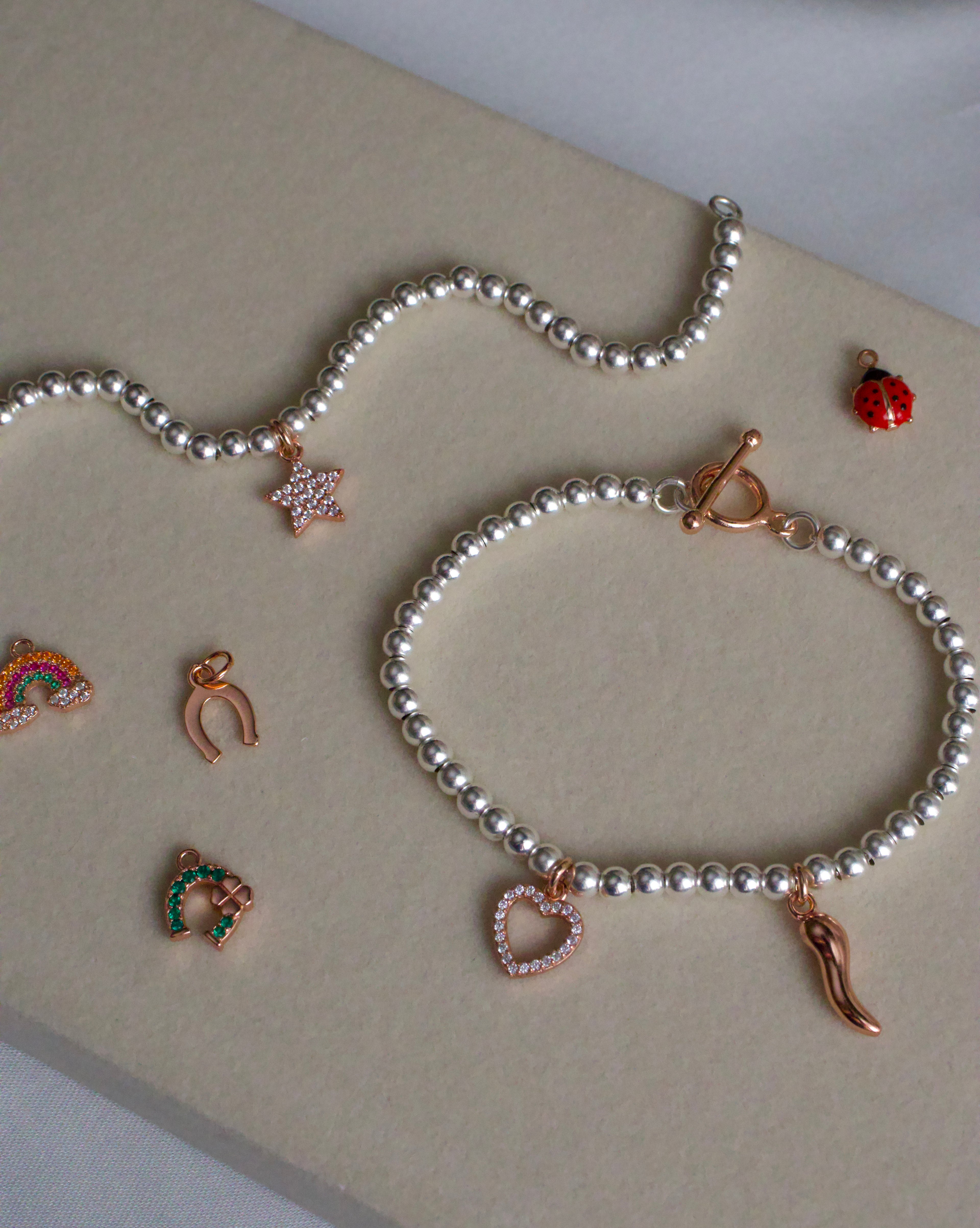 Crea il tuo Bracciale Sfere - Charms Rosa
