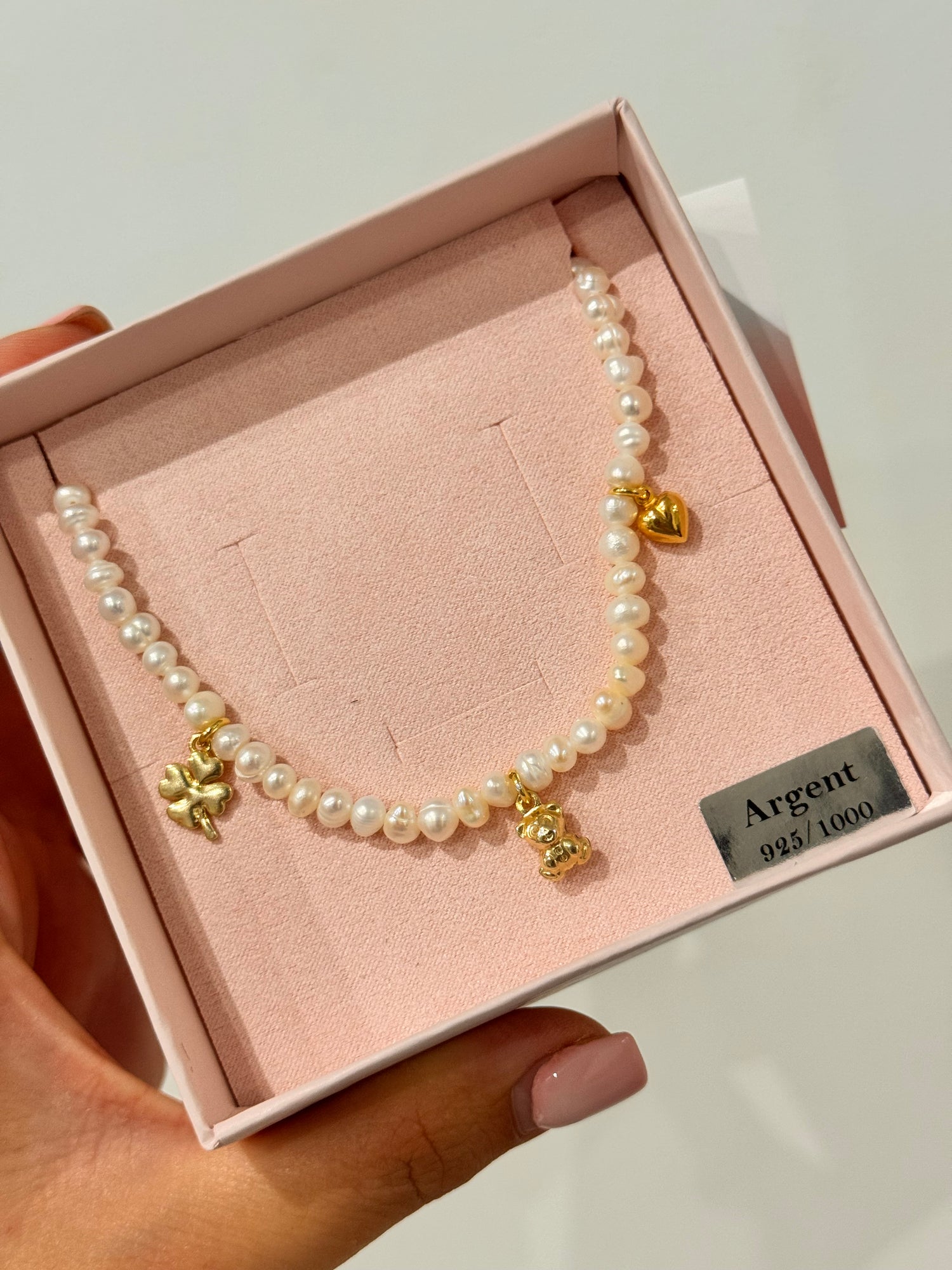 CREA LA TUA COLLANA PERLE DI FIUME - charms oro