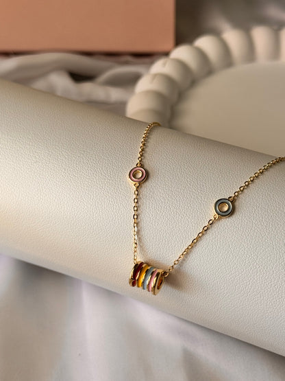 Collana Cilindro Smaltato
