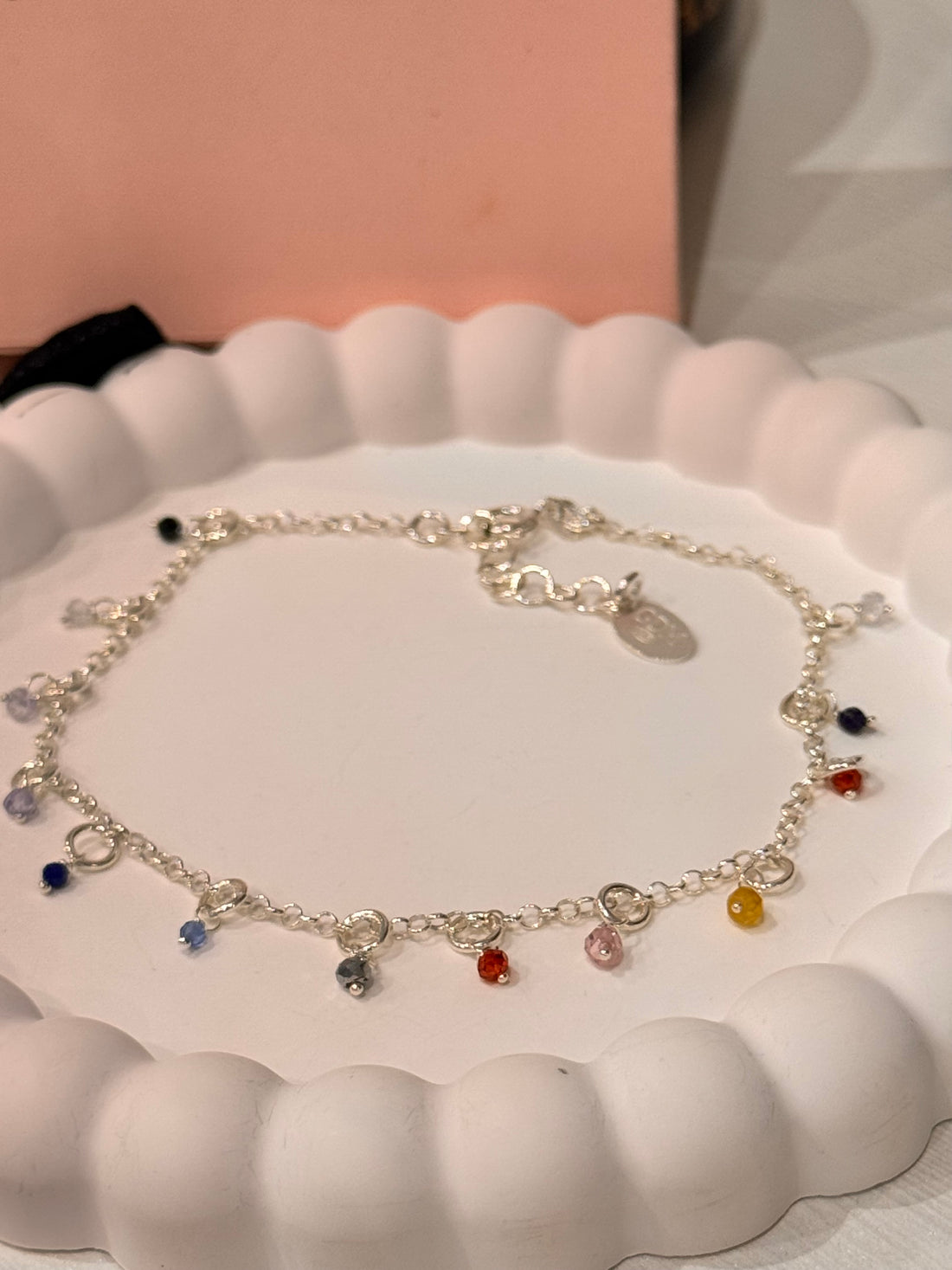 Cavigliera Cristallini di Zirconia Multicolor