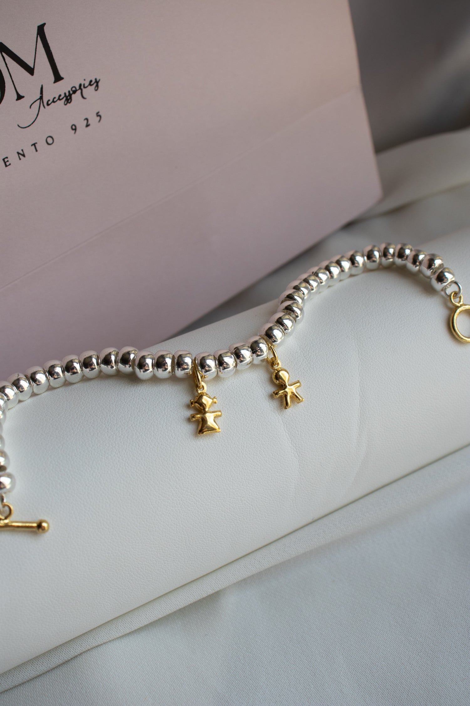 CREA IL TUO BRACCIALE RONDELLE BOMBATE - Charms Oro