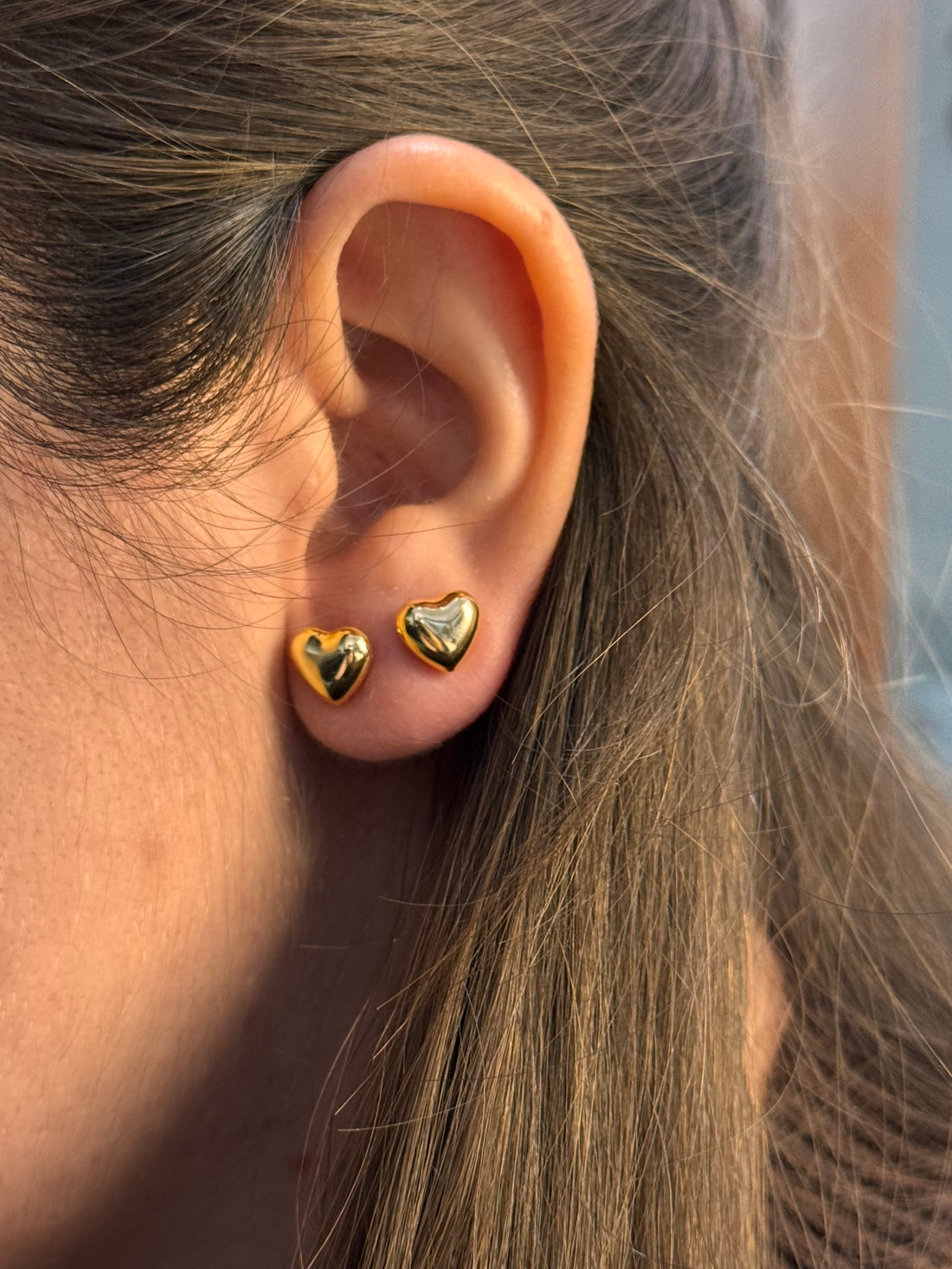 Orecchini Cuore Bombato