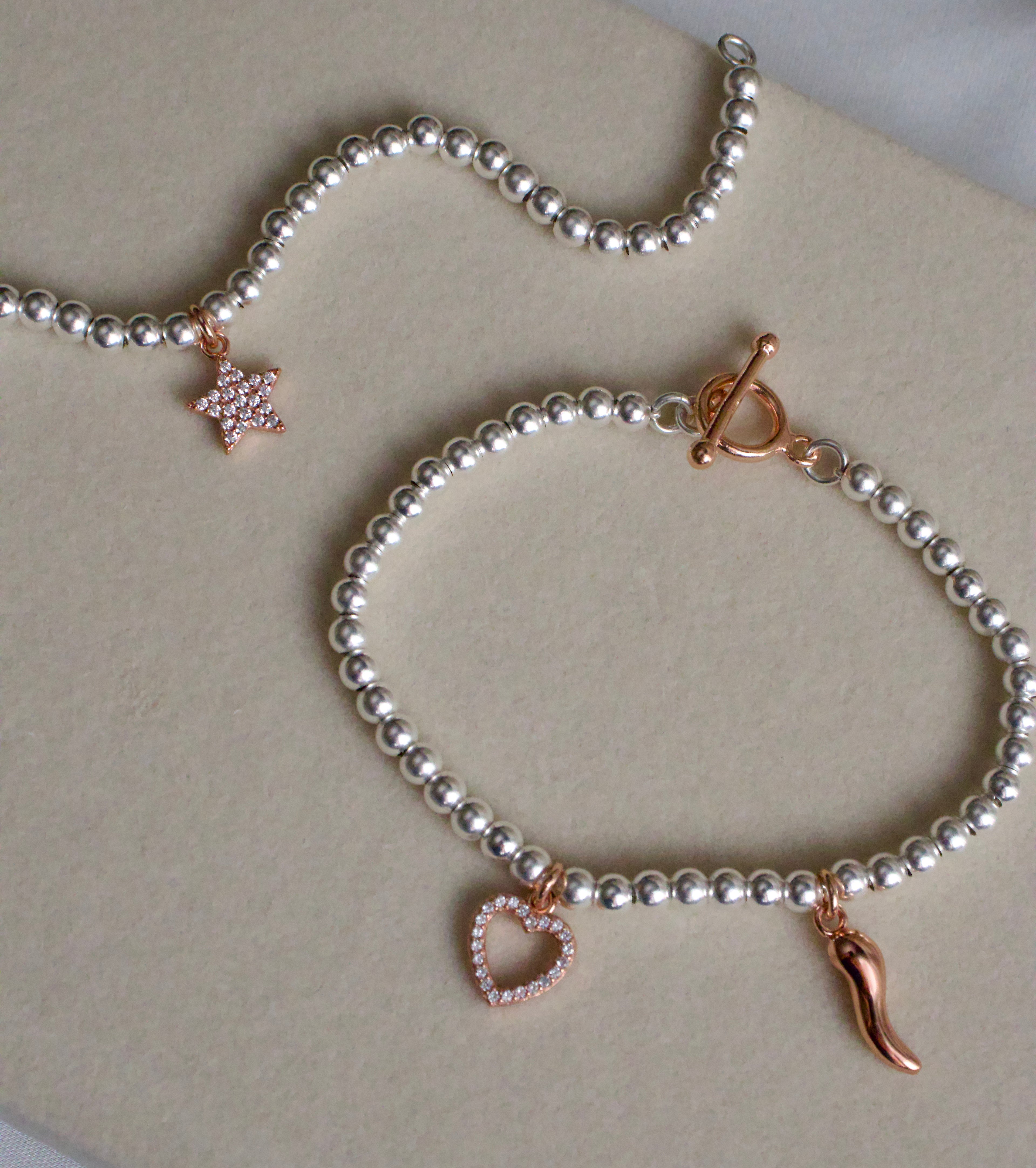 Crea il tuo Bracciale Sfere - Charms Rosa