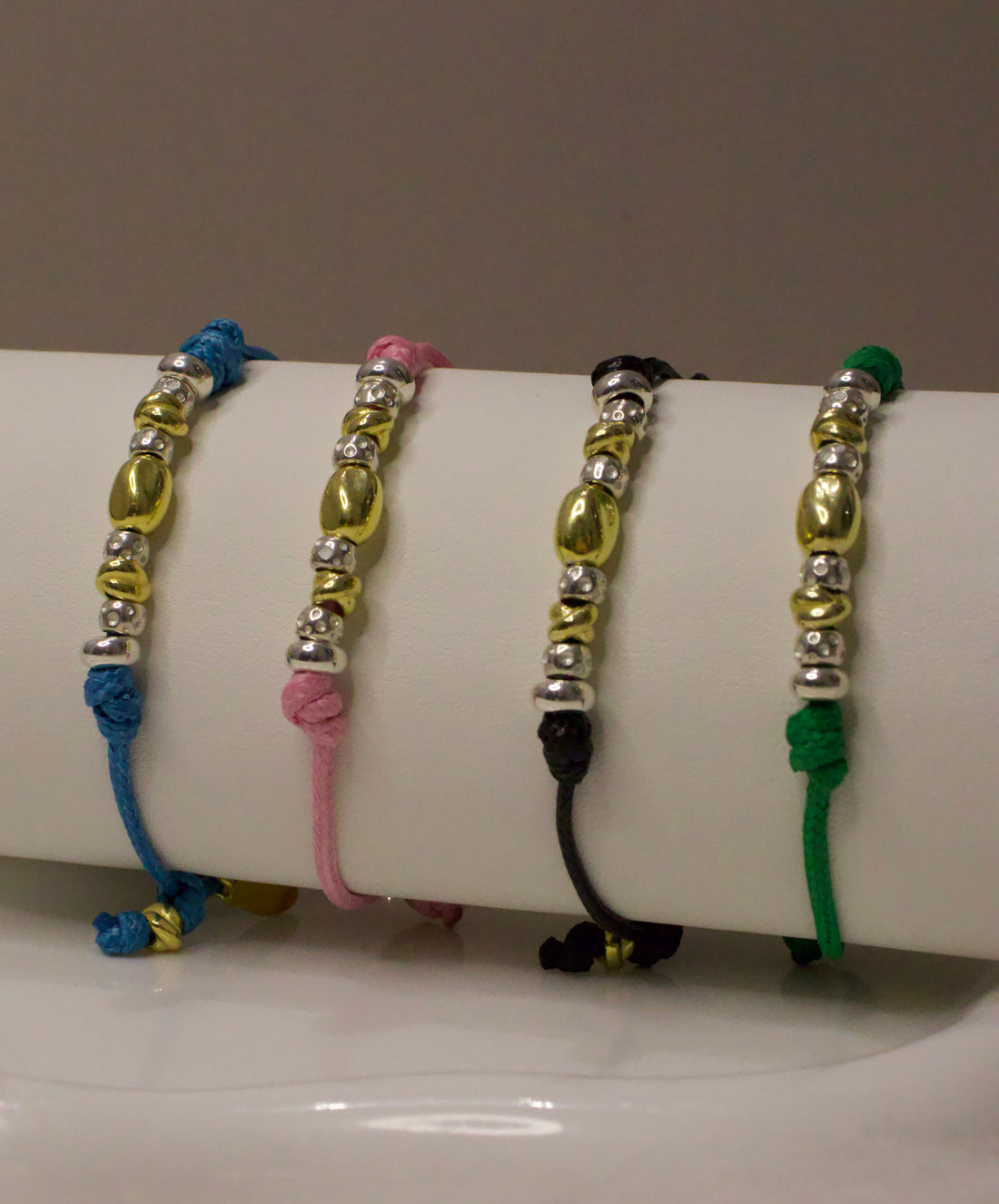 Cordoncino e Granelli e Nodini Argento e Oro