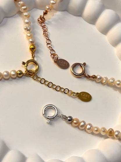 CREA LA TUA COLLANA PERLE DI FIUME - charms rosa