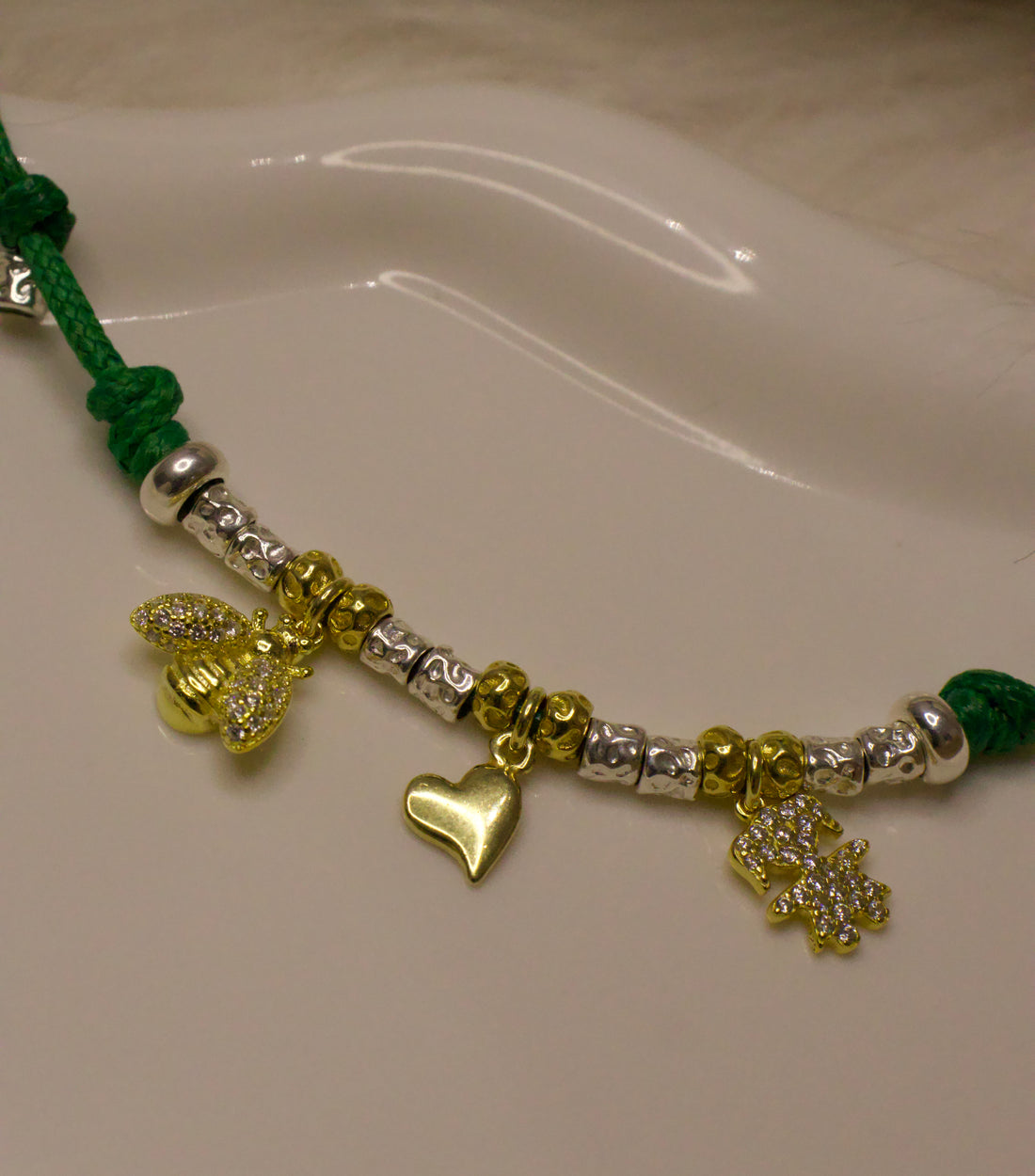 CREA LA TUA COLLANA CORDONCINO - Granelli e Charms Oro
