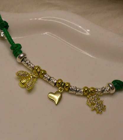CREA LA TUA COLLANA CORDONCINO - Granelli e Charms Oro